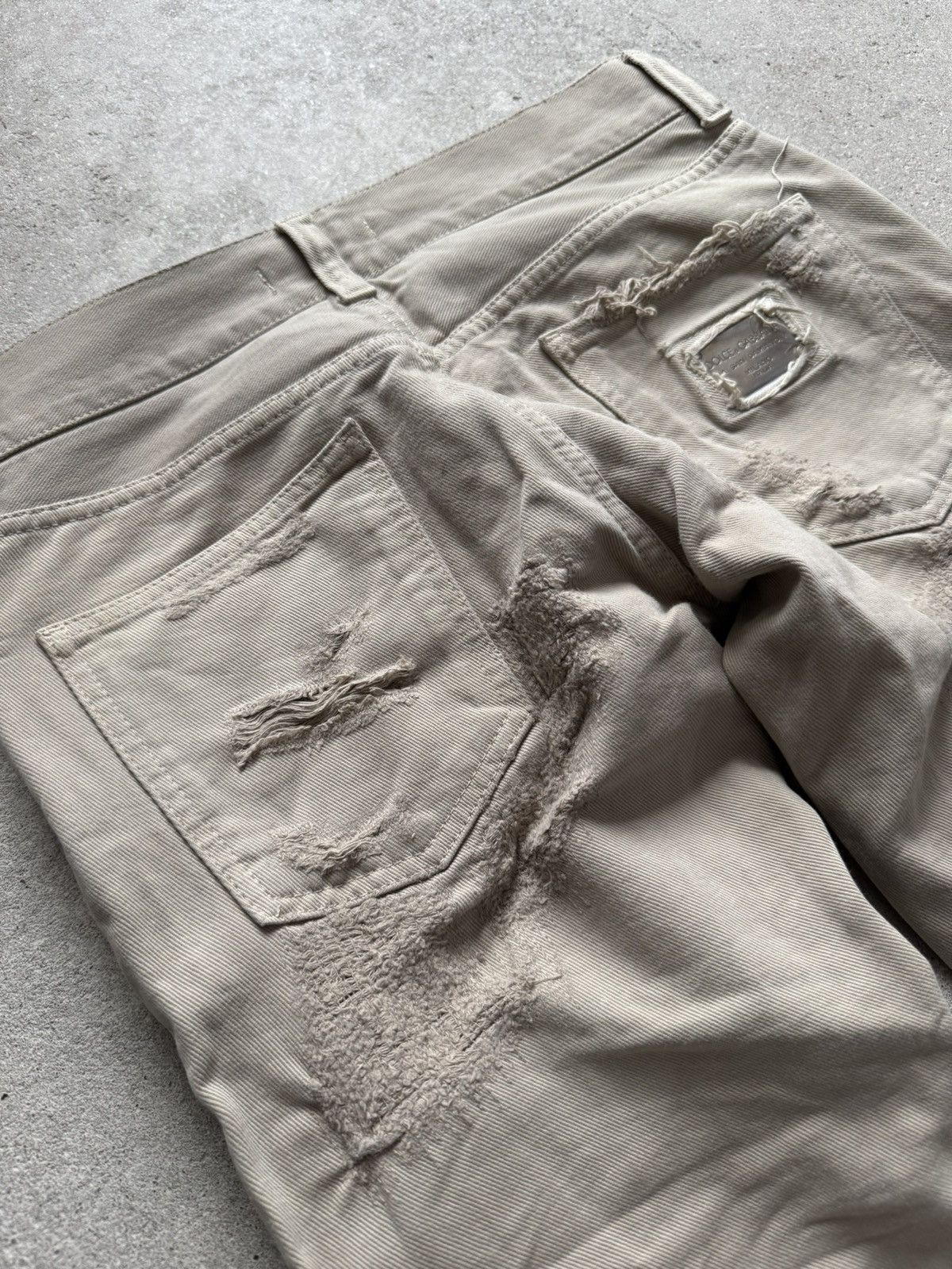Dolce & Gabbana 2004 Dolce&Gabbana Distressed Ripped Jeans Size US 29 - 16 Thumbnail