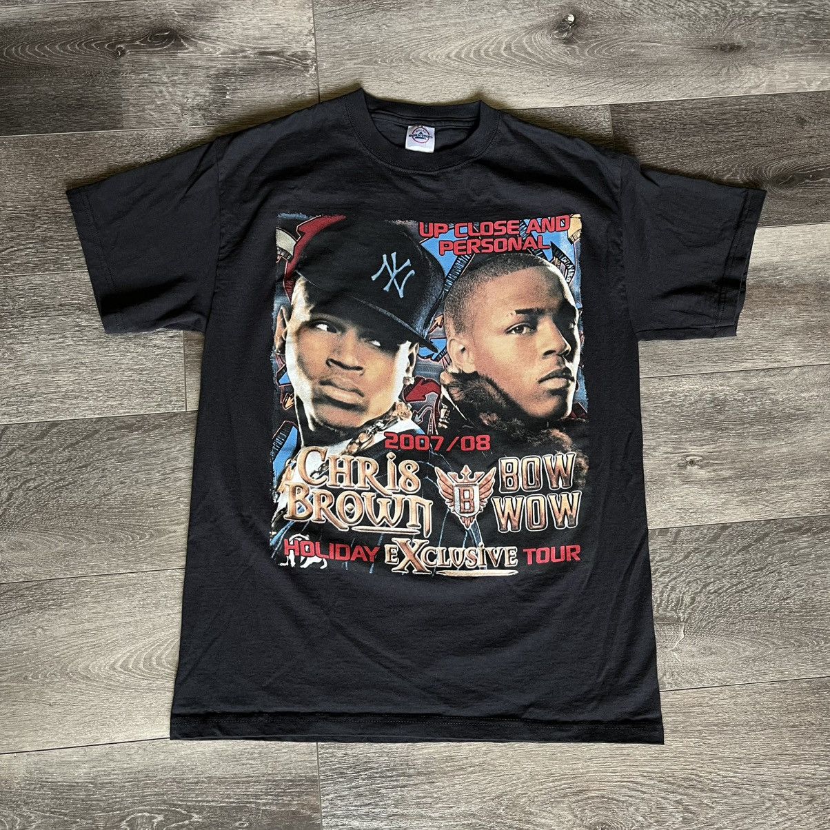 Rap Tees Vintage 2007 Chris Brown Bow Wow Soulja Boy Rap Tour T Shirt Size US M / EU 48-50 / 2 - 1 Thumbnail