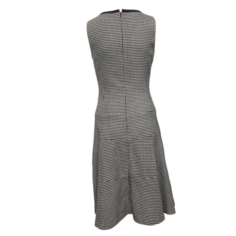 Designer ANNE KLEIN Houndstooth Formal Small Dress Fit & Flare Luxe 2 Size XS / US 0-2 / IT 36-38 - 2 Thumbnail