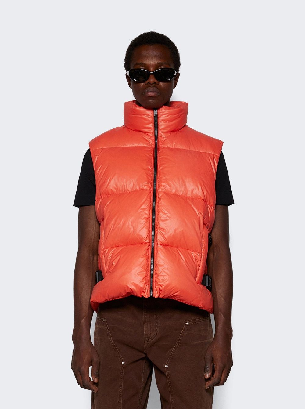 Givenchy o1mle0426 Sleeveless Puffer Vest With Buckles in Orange Size US XL / EU 56 / 4 - 3 Thumbnail