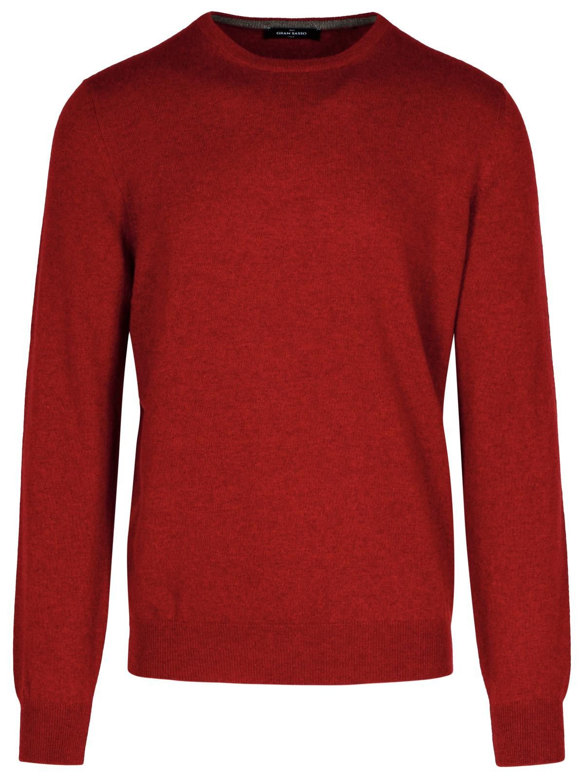 Gran Sasso GRAN SASSO Red Cashmere Sweater Size US M / EU 48-50 / 2 - 1 Thumbnail