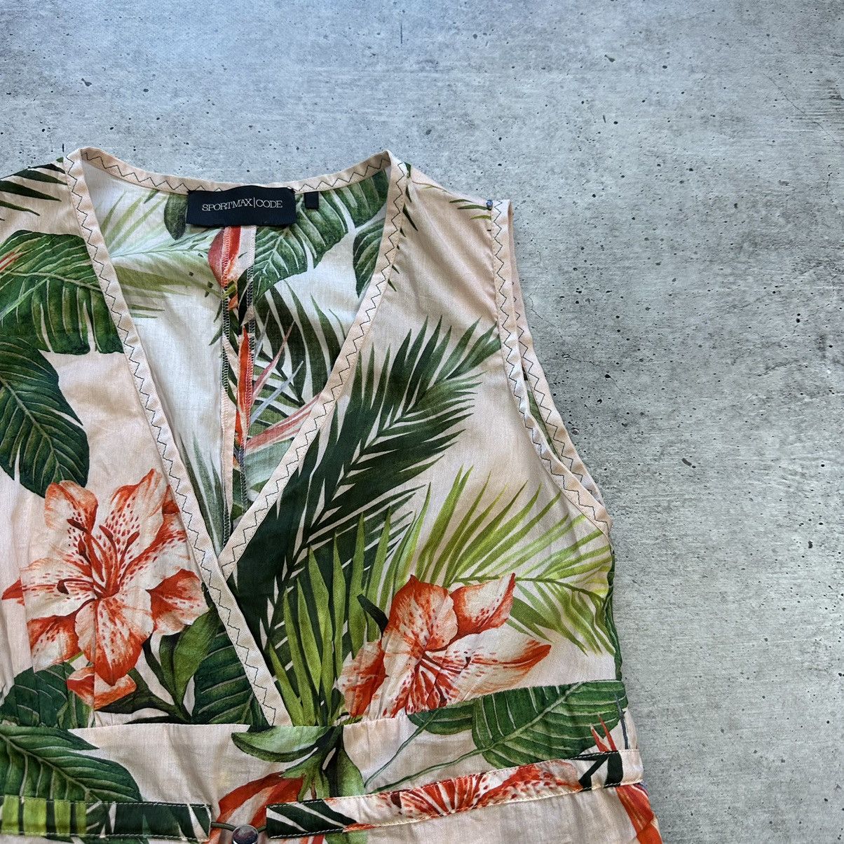Sportmax Sportmax Code Pink Leaf And Floral Print Top Size M / US 6-8 / IT 42-44 - 3 Thumbnail