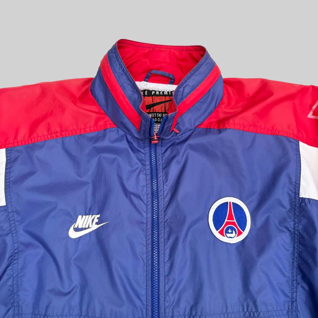 Nike PSG Paris Saint-Germain 1996 97 Vintage Nike Football Jacket Size US L / EU 52-54 / 3 - 3 Thumbnail