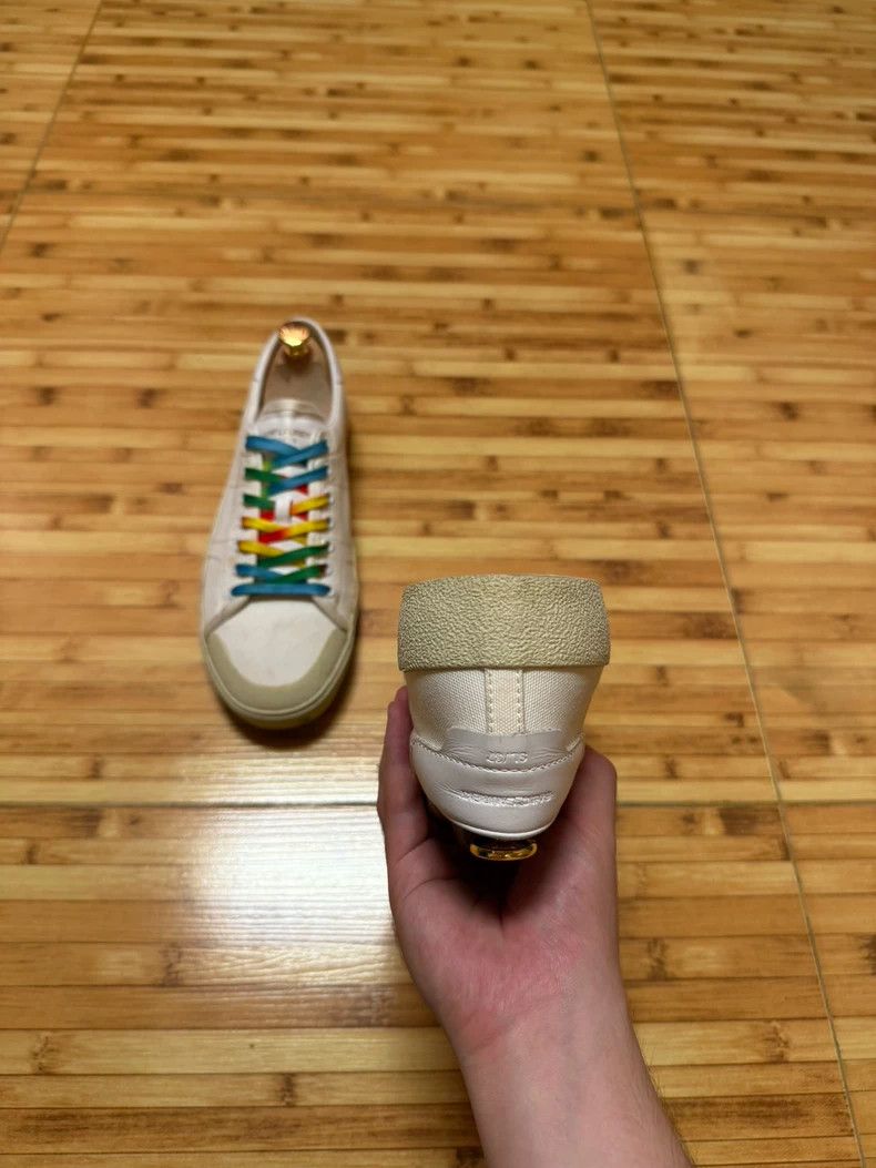 Saint Laurent Paris Saint Laurent Paris 16 SS Runway Style Worn Rainbow Canvas Size US 10 / EU 43 - 5 Thumbnail