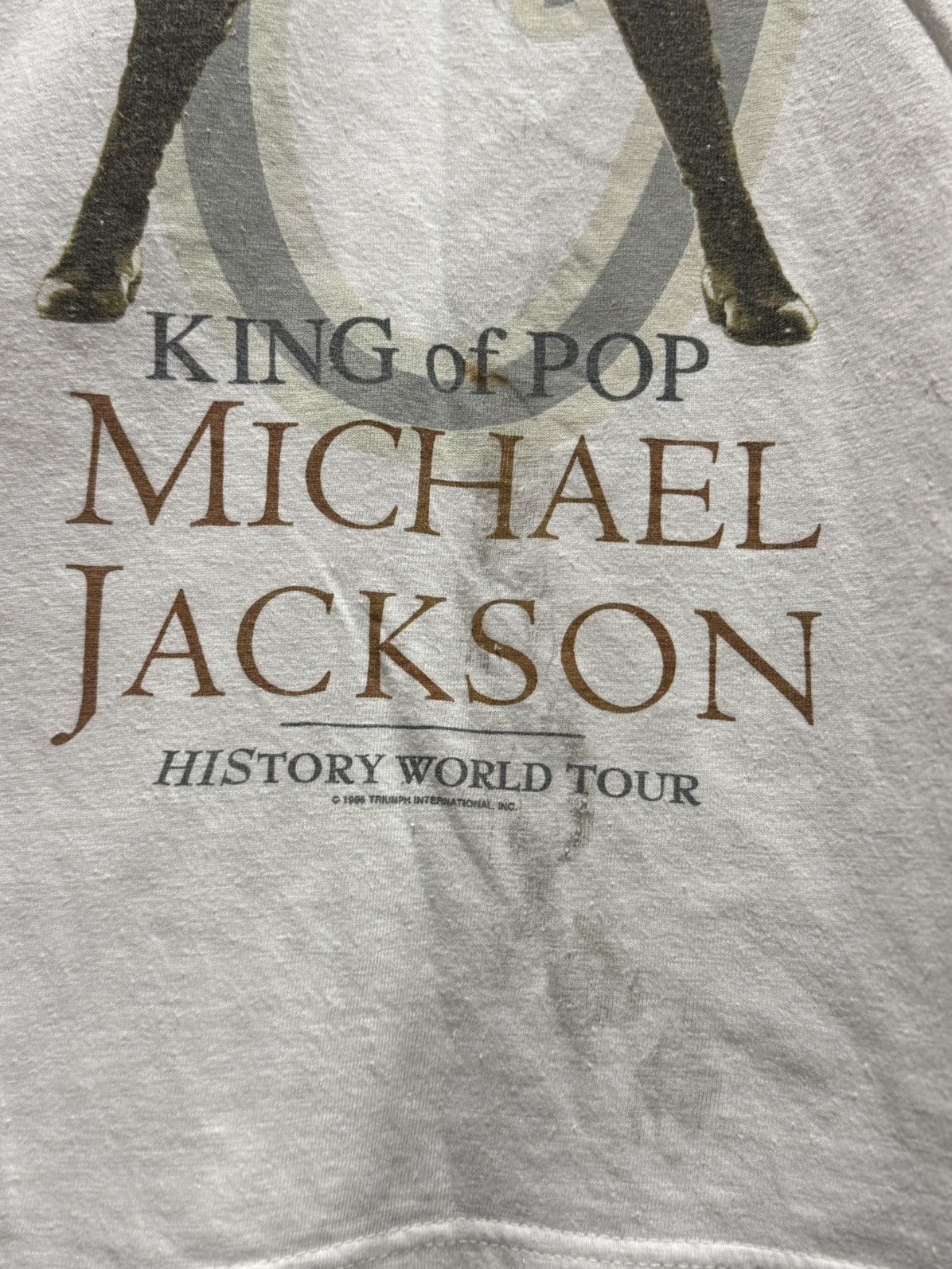 Band Tees vintage 90s Michael Jackson History World Tour Tee Size US XL / EU 56 / 4 - 7 Thumbnail