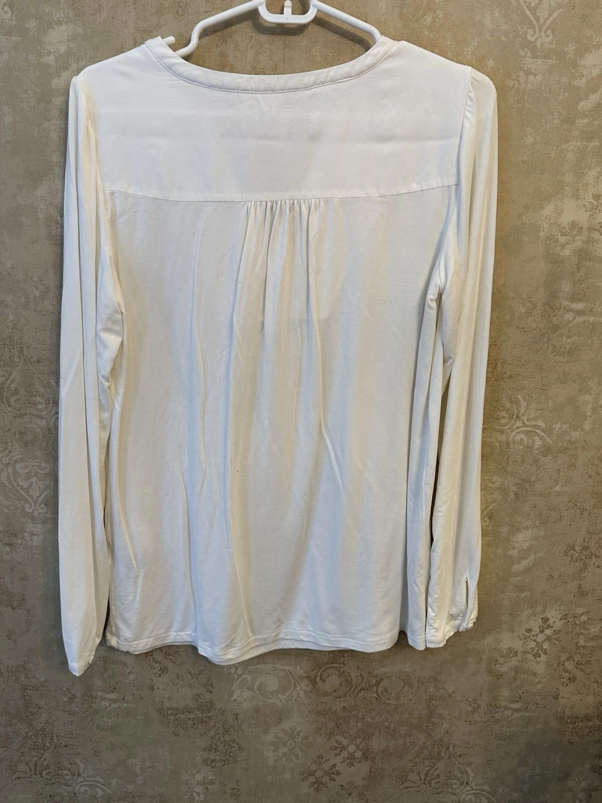 Boden Boden Ivory Blouse Top Lined Long sleeve Sz 8 Size M / US 6-8 / IT 42-44 - 7 Thumbnail