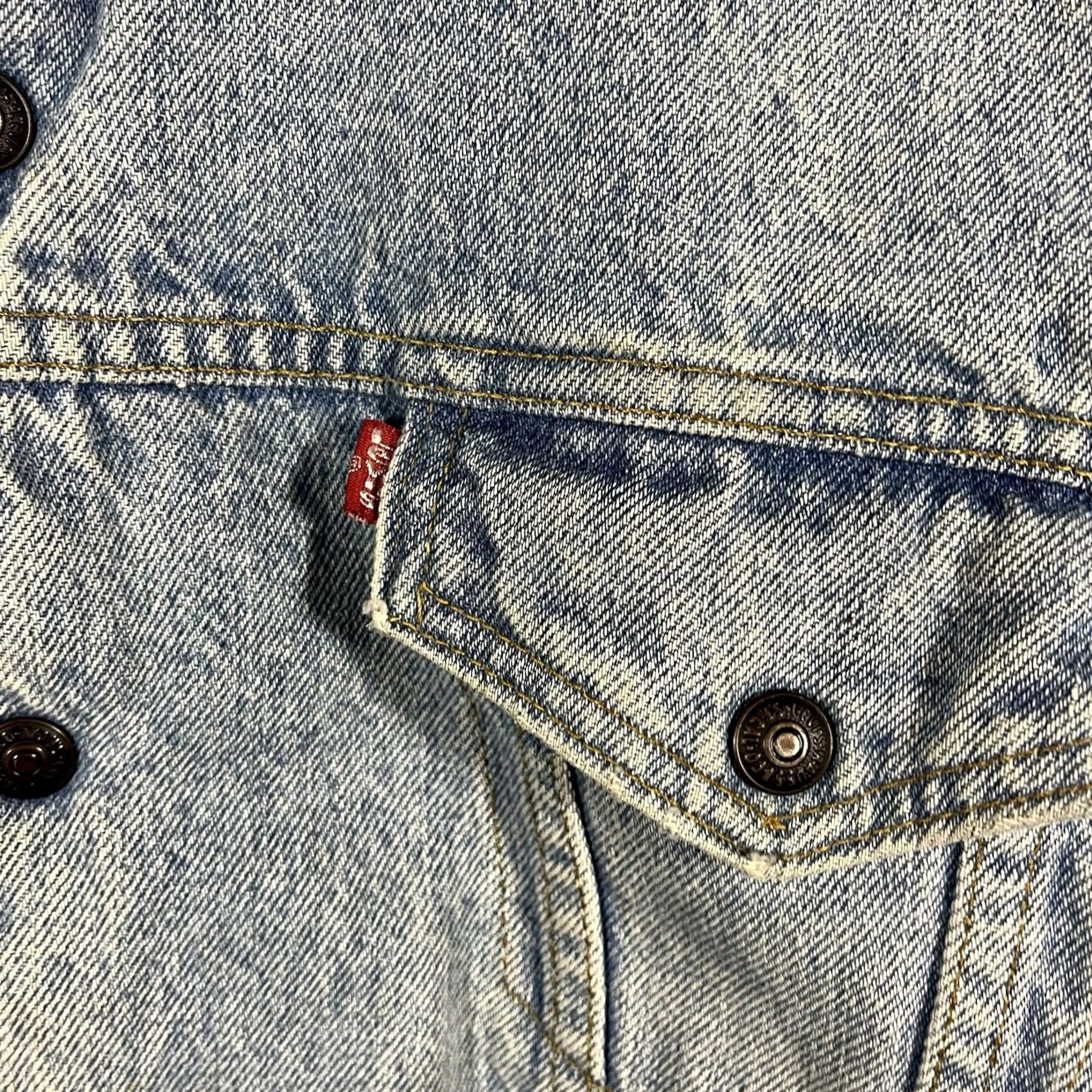 Levi's VINTAGE Levi's Denim Jacket Mens M Blue 1982 USA Sherpa Lined Denim Jacket Size US M / EU 48-50 / 2 - 5 Thumbnail
