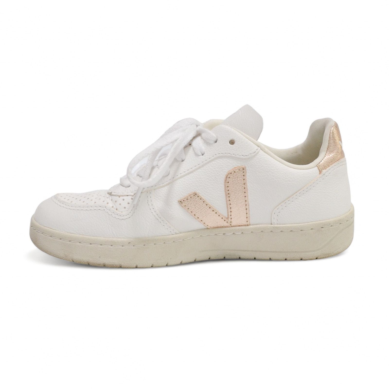 Veja Veja V-10 Women’s Leather Sneaker Shoes Size EU 38 Size US 8 / IT 38 - 5 Thumbnail