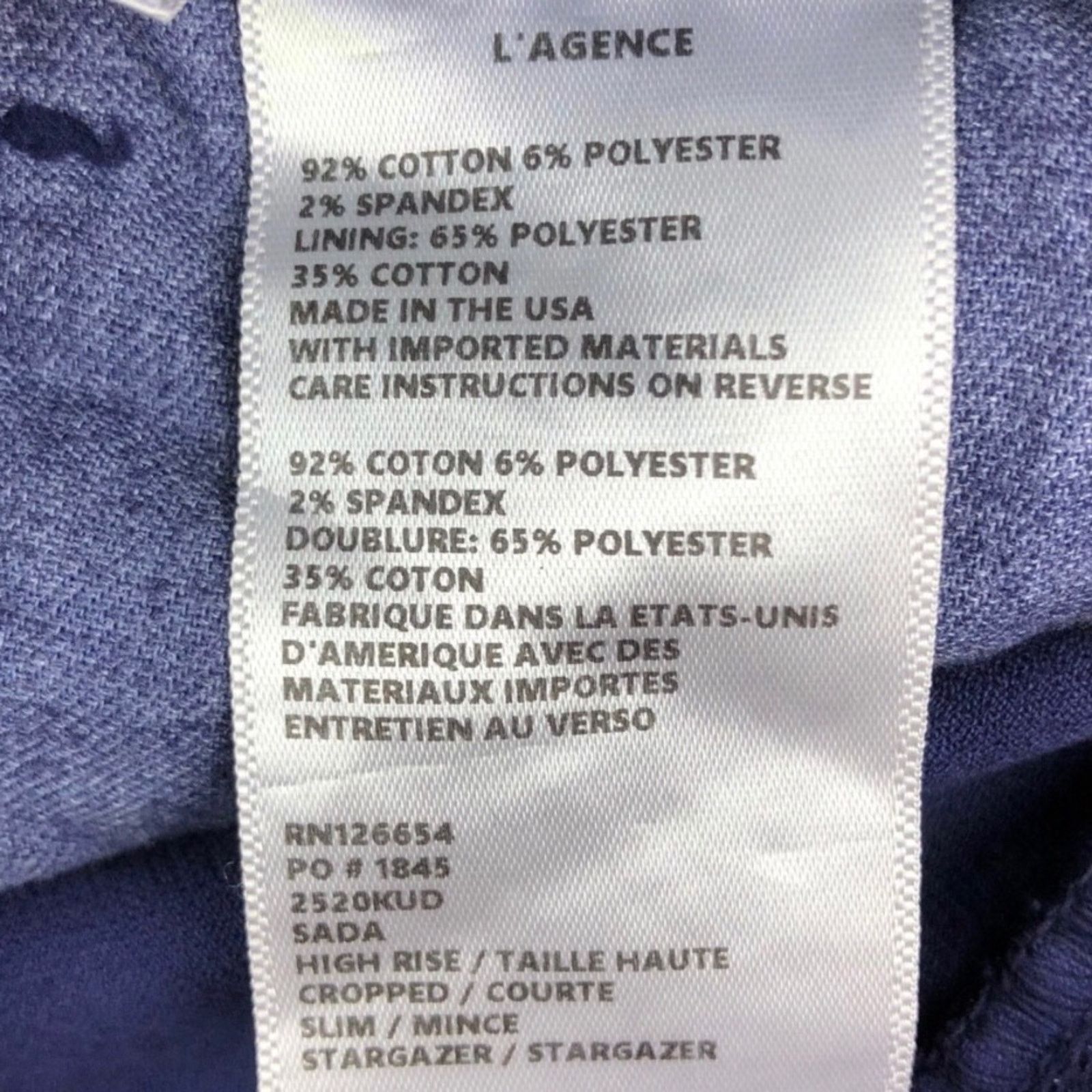 L'AGENCE New with tag L’AGENCE Sada Corduroy Crop Skinny Pants Size 23" - 15 Thumbnail