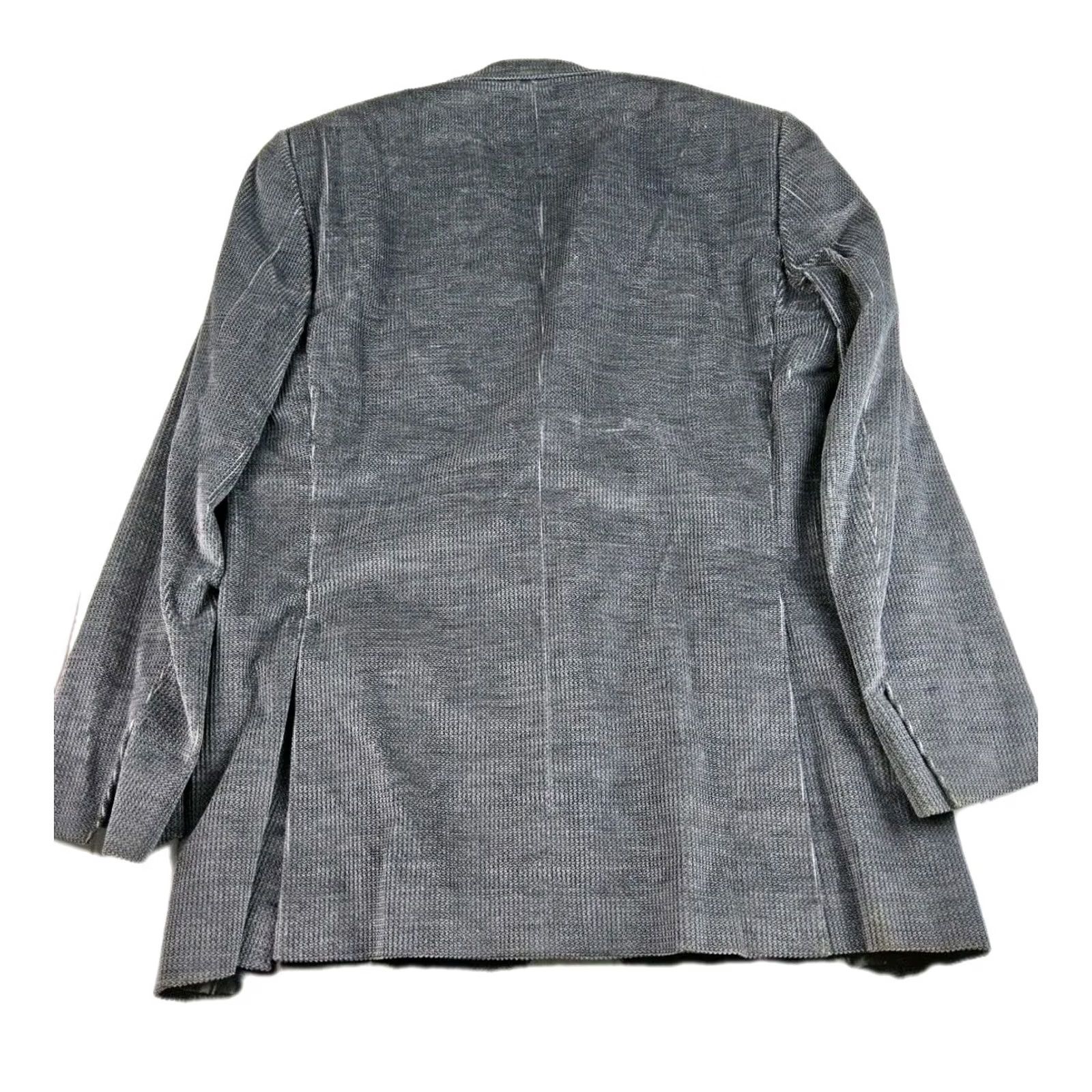 Brioni Brioni Men's Velvet Velour Blazer Jacket Size 50R Grey Solid Fall/Winter Vintage: N/A Size 50R - 3 Thumbnail