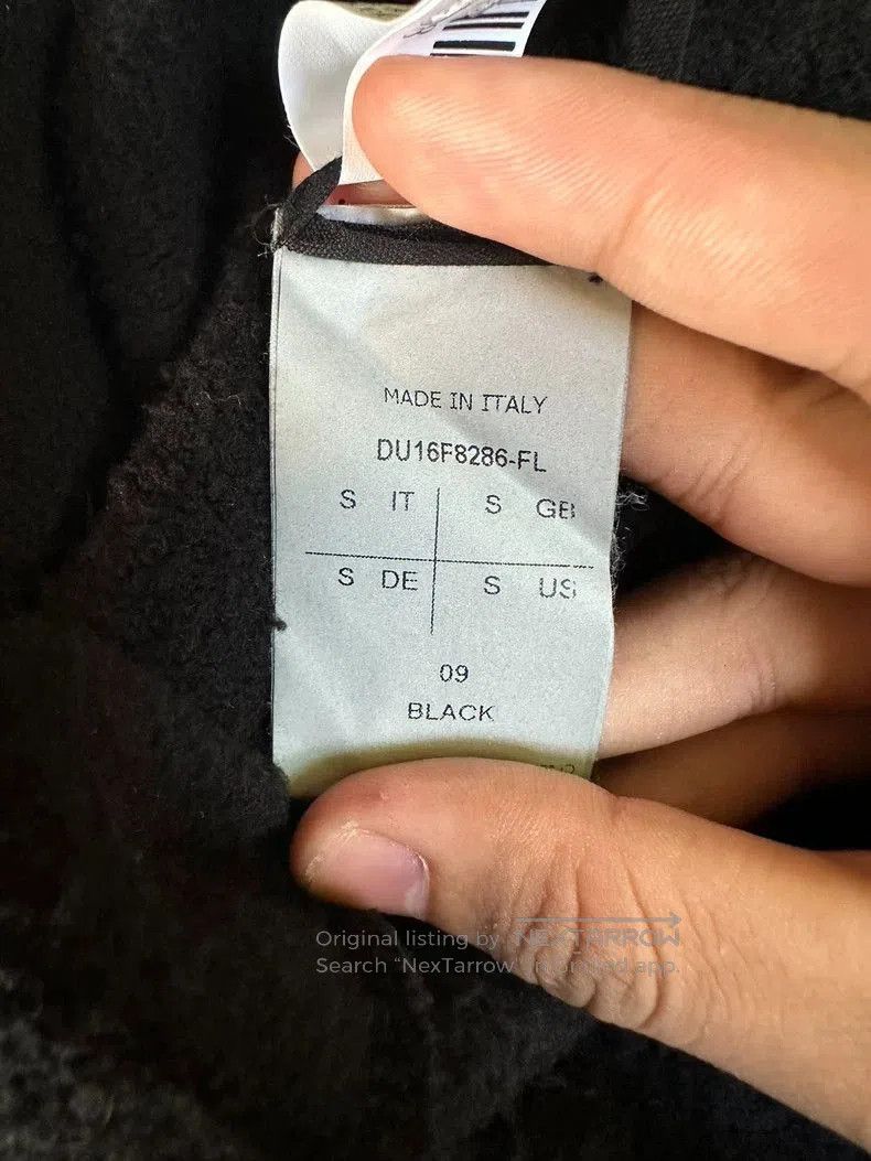 Rick Owens Rick Owens leather sleeve wizard hoodie . Size US S / EU 44-46 / 1 - 4 Thumbnail