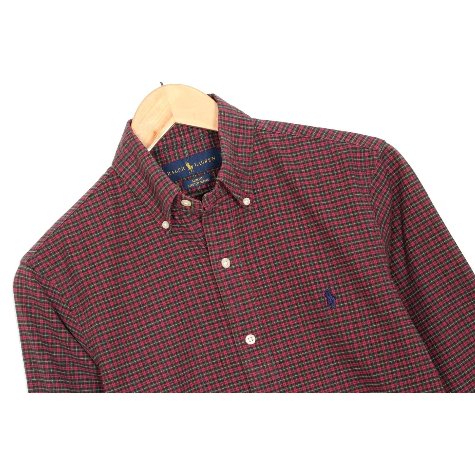 Ralph Lauren RALPH LAUREN Stretch Oxford Shirt Men XS Slim Fit Long Sleeve Check Multicoloured 90s Designer Classic Vs2004 Size US XS / EU 42 / 0 - 2 Thumbnail