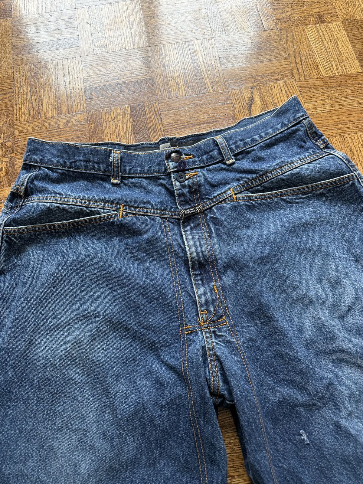 Marithe + Francois Girbaud Vintage Marithe Francois Girbaud Denim Jean Shorts Jorts Size US 36 / EU 52 - 3 Thumbnail
