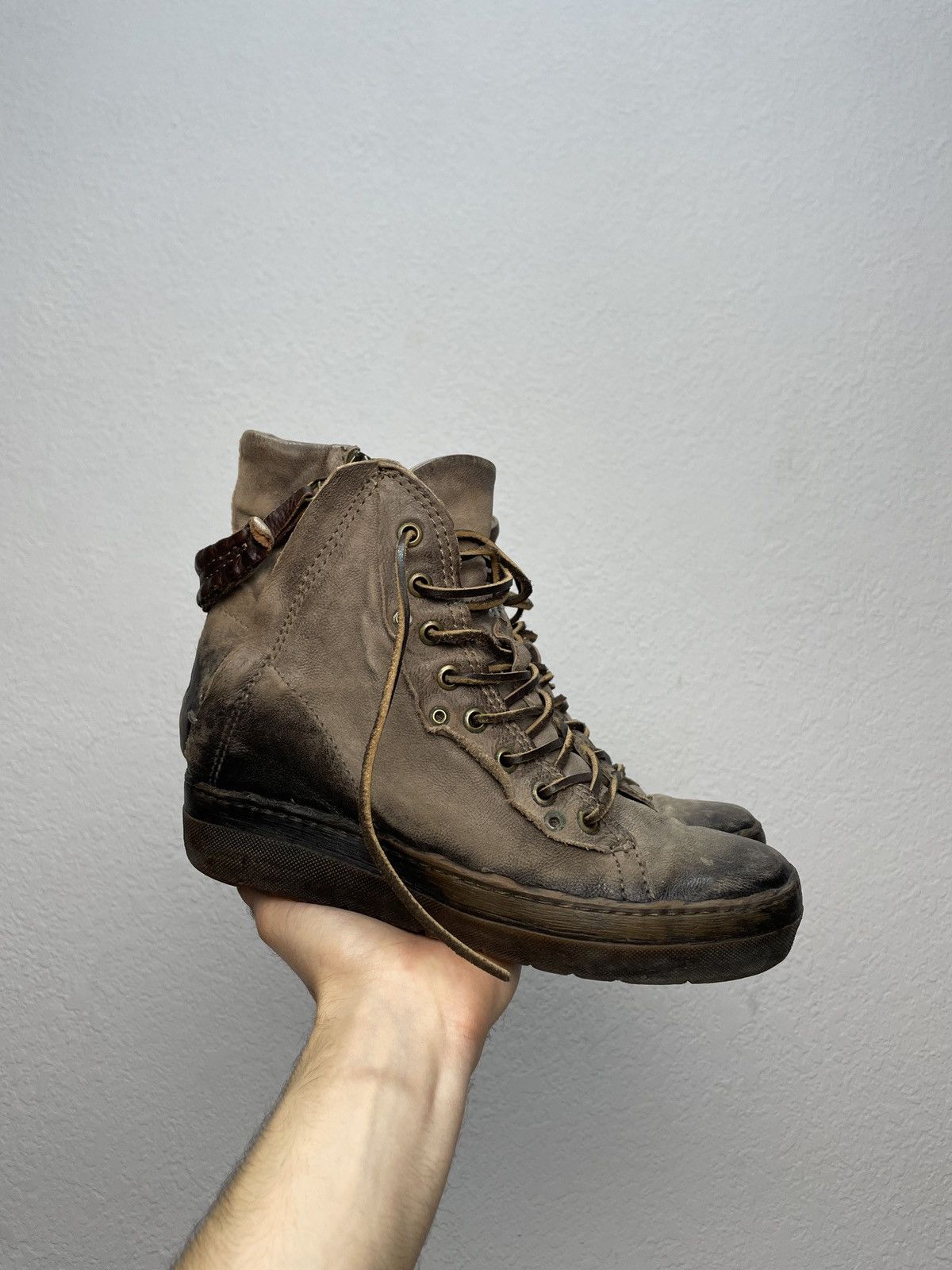 A.S.98 Vintage AS98 Buckle Biker Boots Rick Owens Style Airstep Size US 8 / IT 38 - 12 Thumbnail