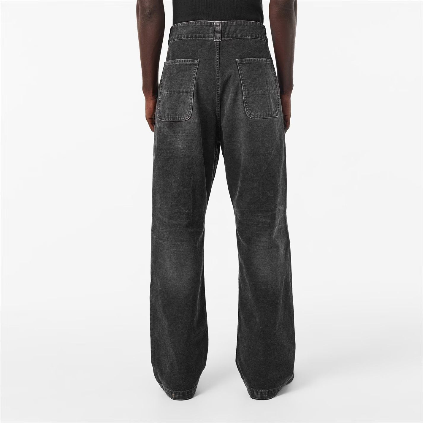 Fear of God o1g2r1mq0426 Utility Relaxed Fit Cargo Trousers in Black Size US 32 / EU 48 - 4 Thumbnail