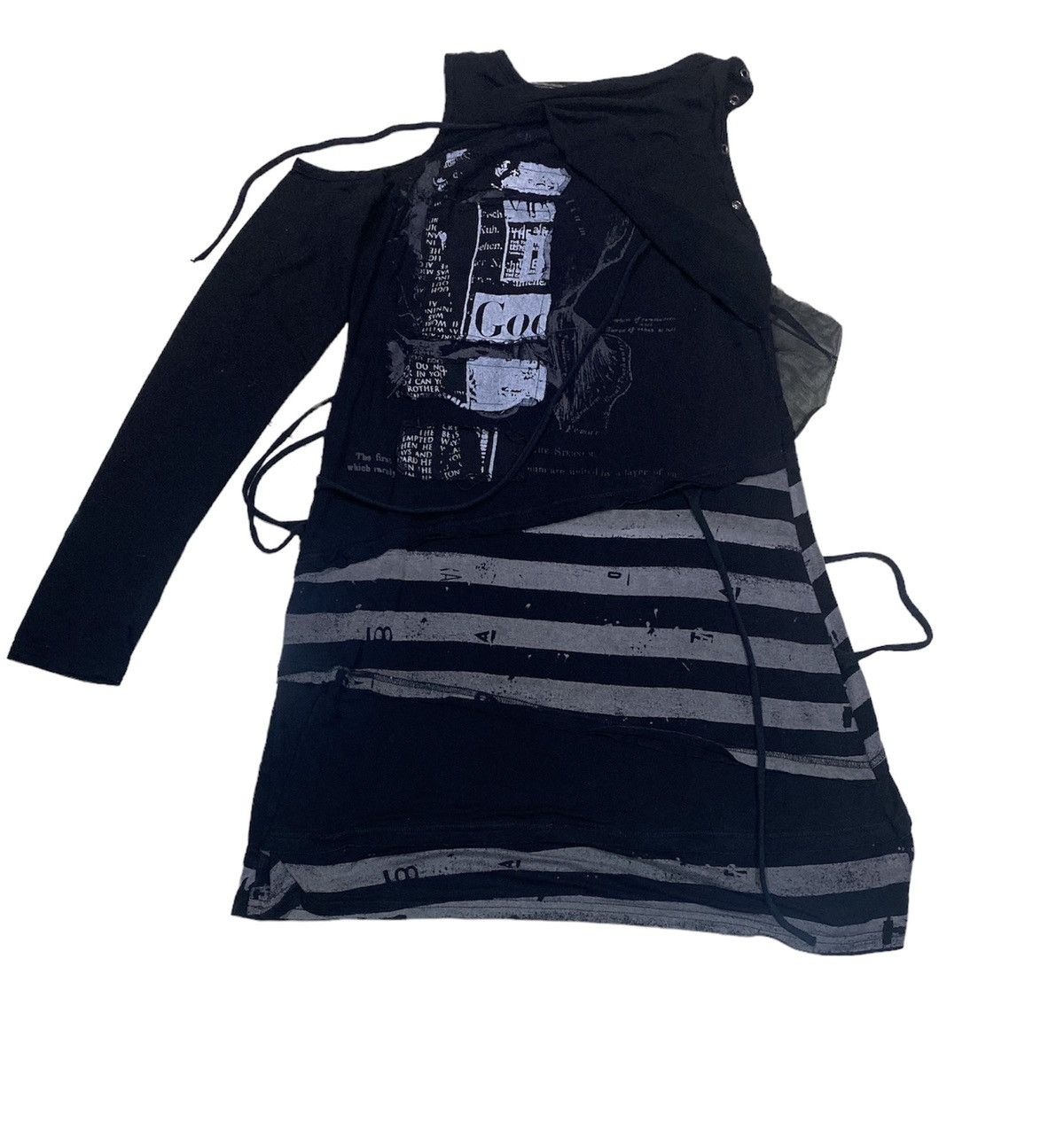 Beauty Beast H. Anarchy Punk Sleeveless Single Sleeve Bondage T-Shirt Size S / US 4 / IT 40 - 3 Thumbnail
