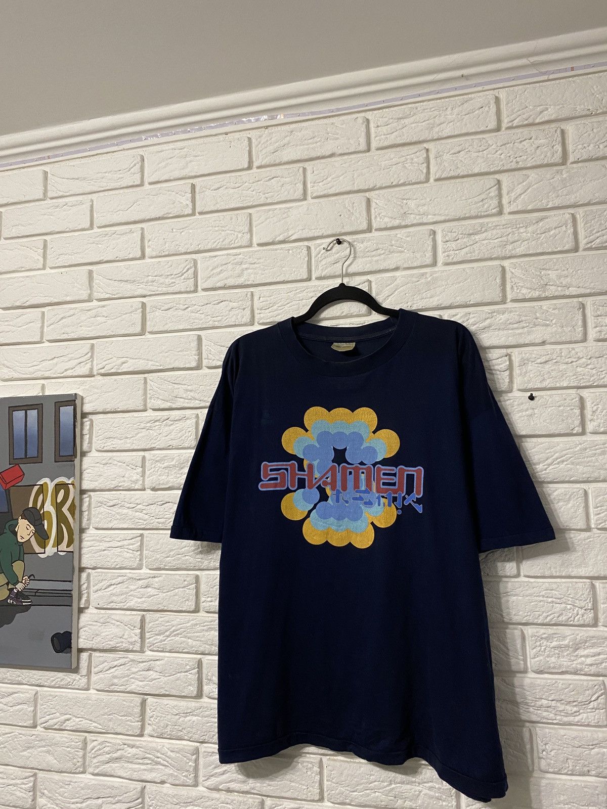 Band Tees Vintage The shamen Techno UK House TShirt Tee Acid Size US XL / EU 56 / 4 - 1 Thumbnail