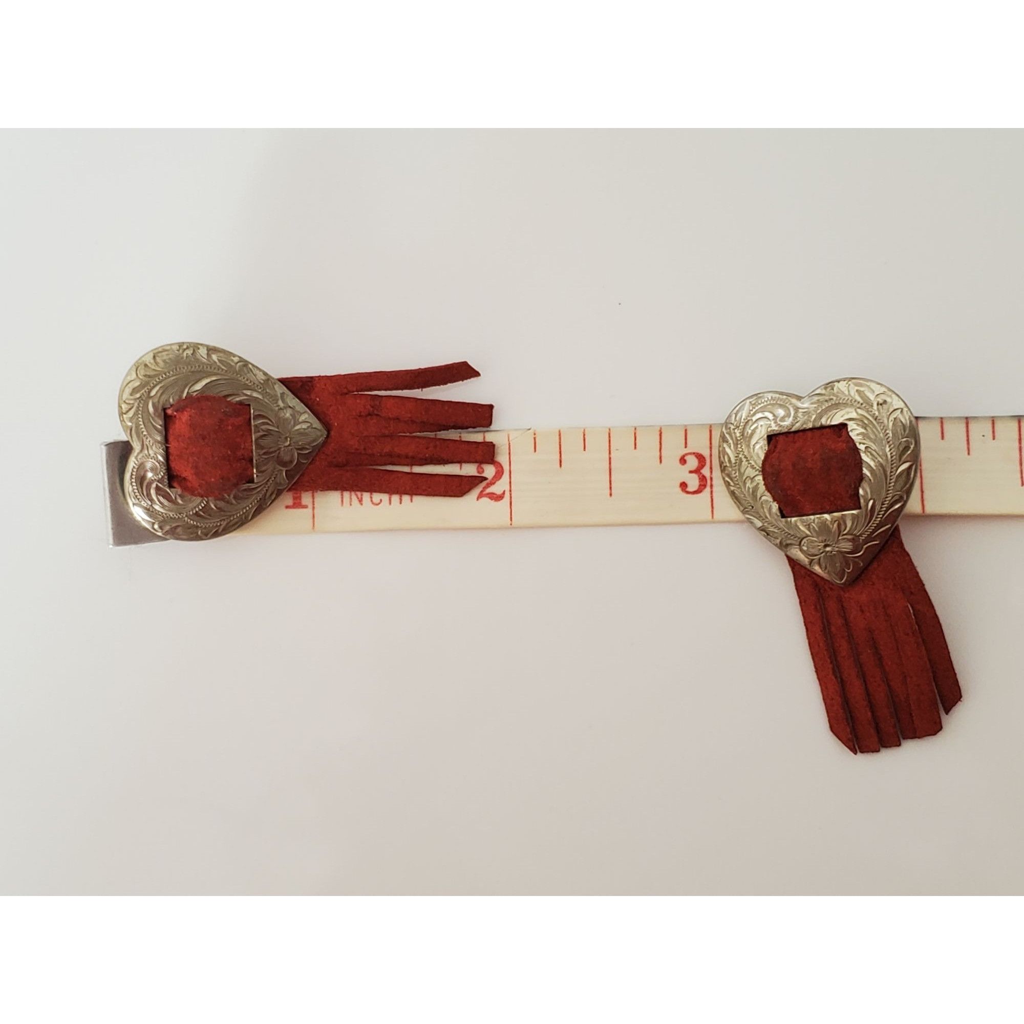 Other Vintage 1980s Southwestern Heart Engraved Stud Earrings Size ONE SIZE - 7 Thumbnail