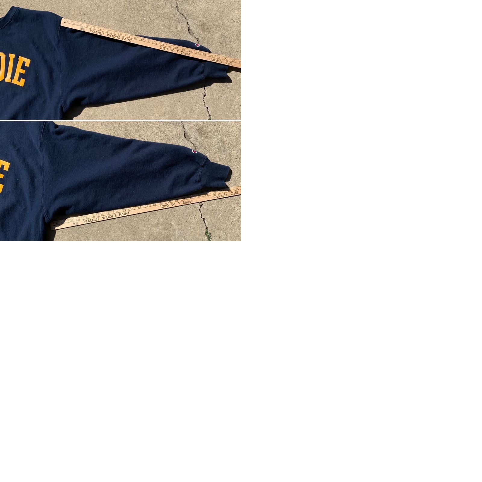Champion VINTAGE PEDDIE Champion Reverse Weave XL Long Sleeve Pullover Sweatshirt Blue Men Regular Graphic Print School Pattern Size US XL / EU 56 / 4 - 9 Thumbnail