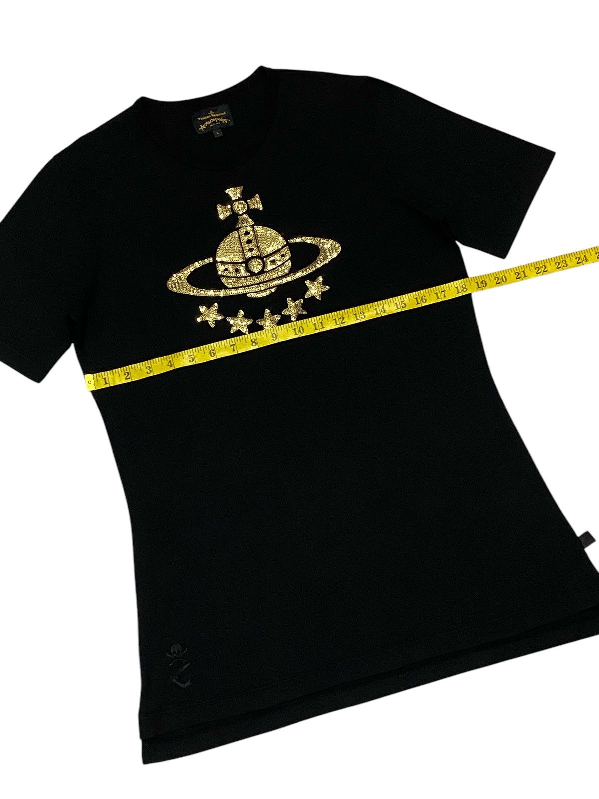 Vivienne Westwood Vivienne Westwood Anglomania Black Sequined Orb Shirt Size L / US 10 / IT 46 - 13 Thumbnail