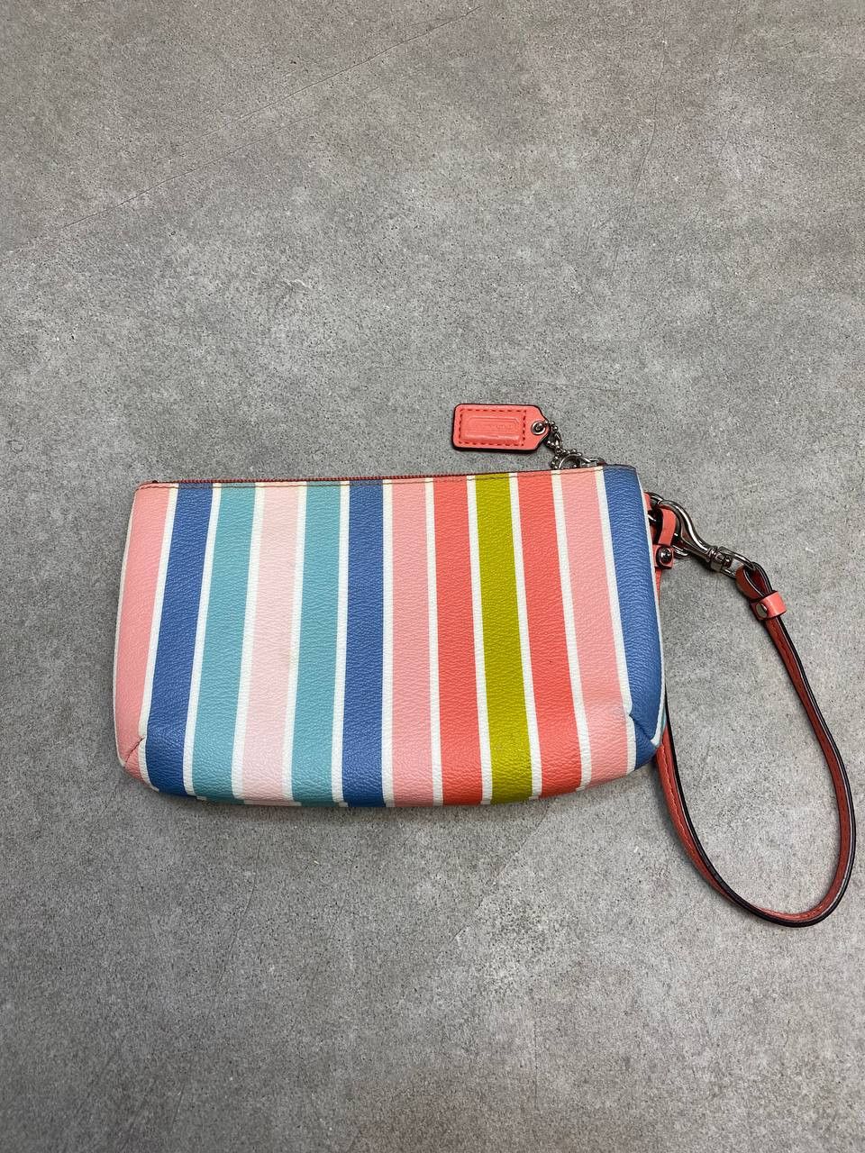 Coach Coach F51319 Peyton Multistripe Wristlet Clutch Bag Size ONE SIZE - 4 Thumbnail