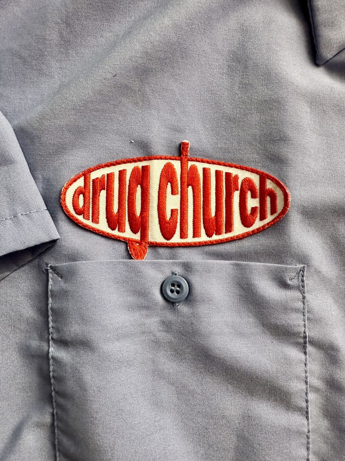 Vintage Vintage Drug Church Button up Shortsleeve Size US XXL / EU 58 / 5 - 2 Thumbnail