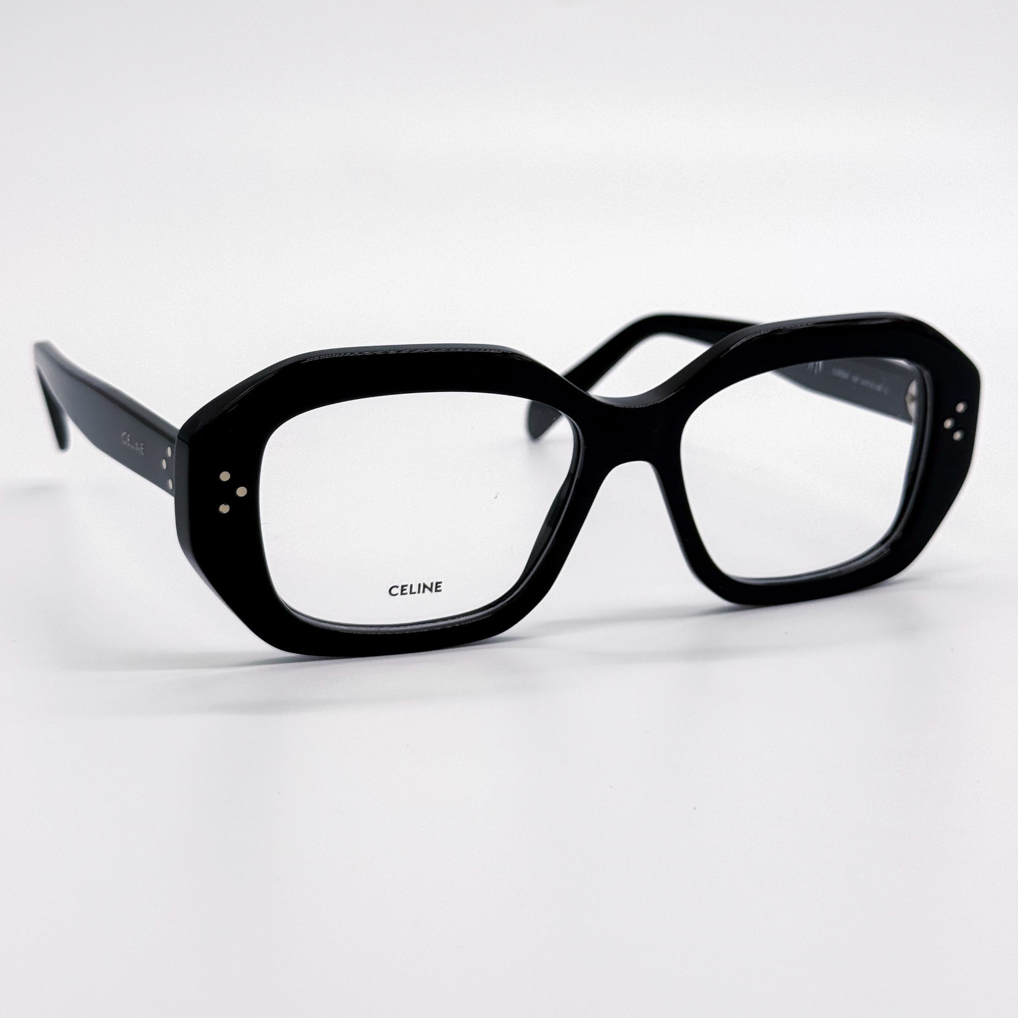 Celine NEW CL50156I 001, BLACK GEOMETRIC EYEGLASSES CELINE Size ONE SIZE - 4 Thumbnail