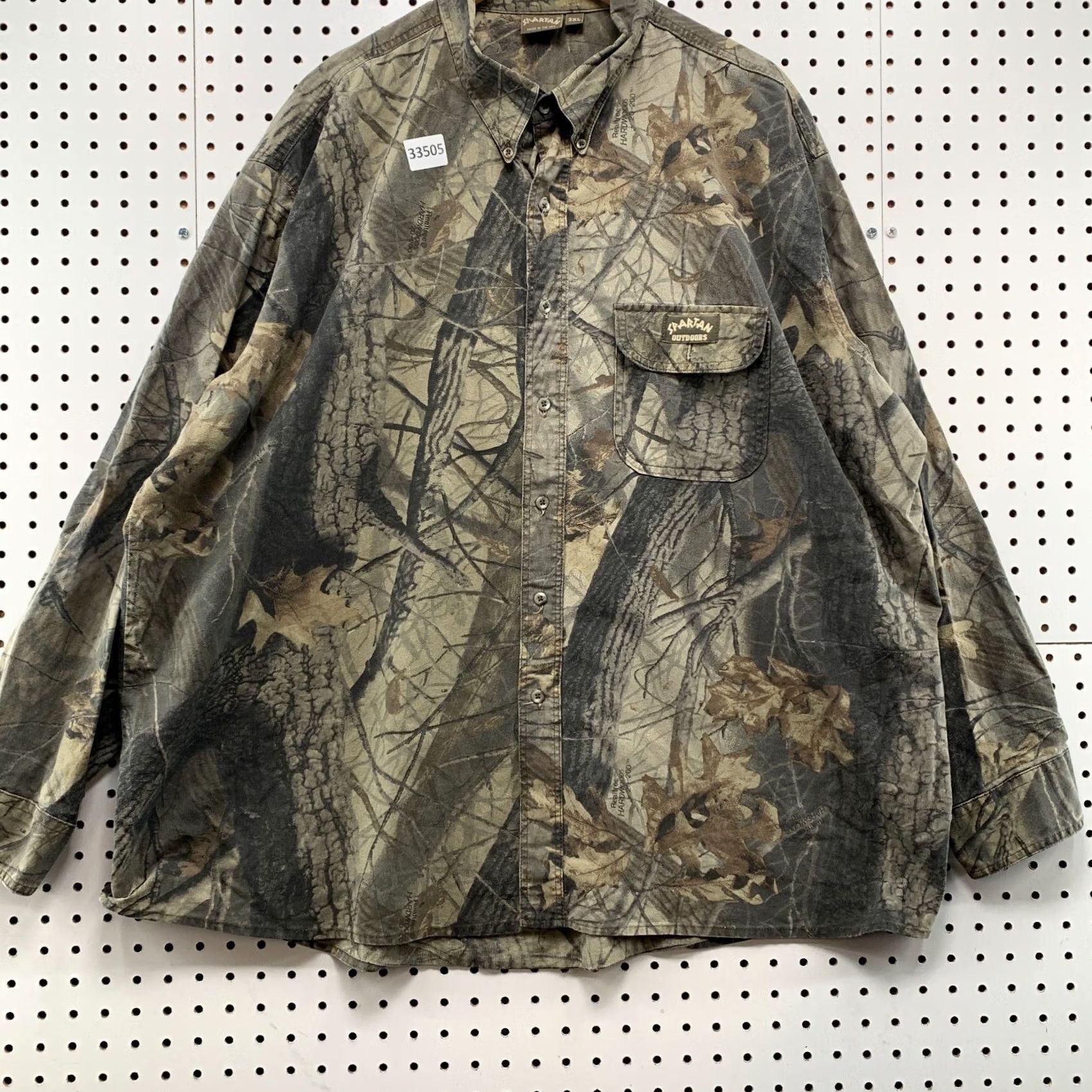 Vintage VINTAGE Spartan Camouflage Button-Down Shirt Mens 3XL Camouflage USA 30.5x32.5 Size US XXL / EU 58 / 5 - 6 Thumbnail