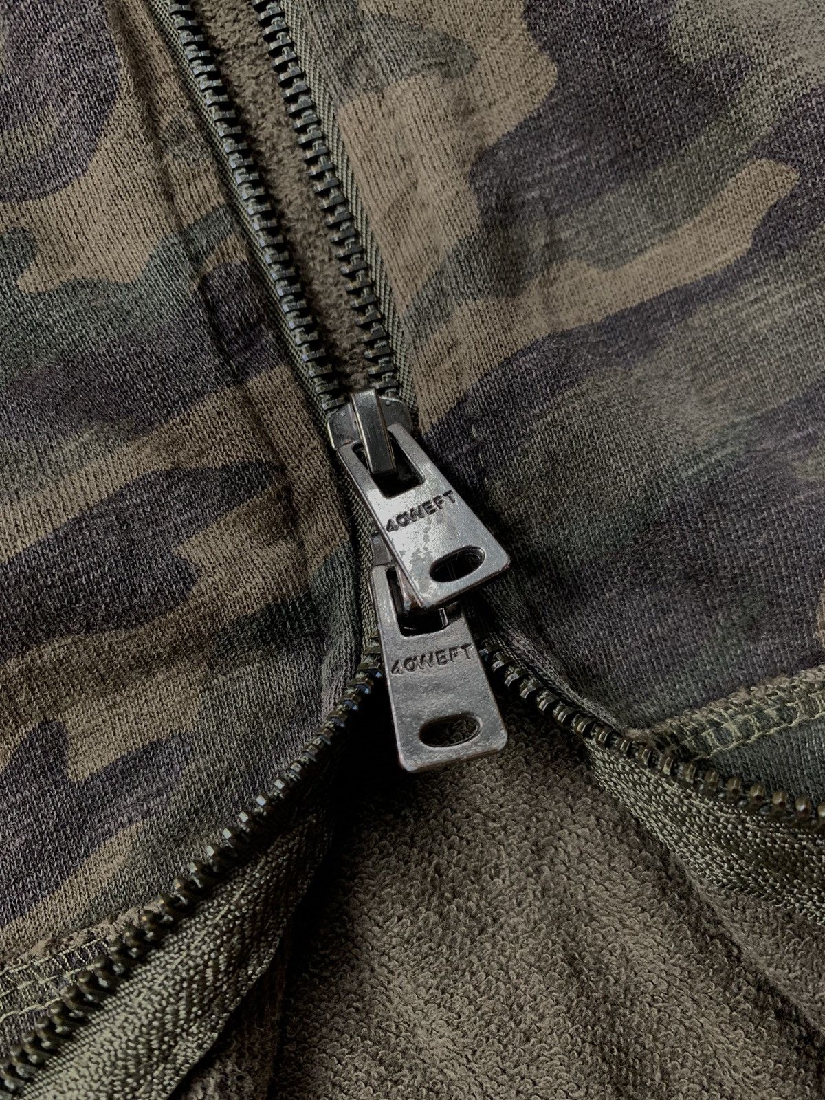 If Six Was Nine × Japanese Brand × Le Grande Bleu (L.G.B.) 40weft Military Distressed Zip Hoodie Size US M / EU 48-50 / 2 - 5 Thumbnail