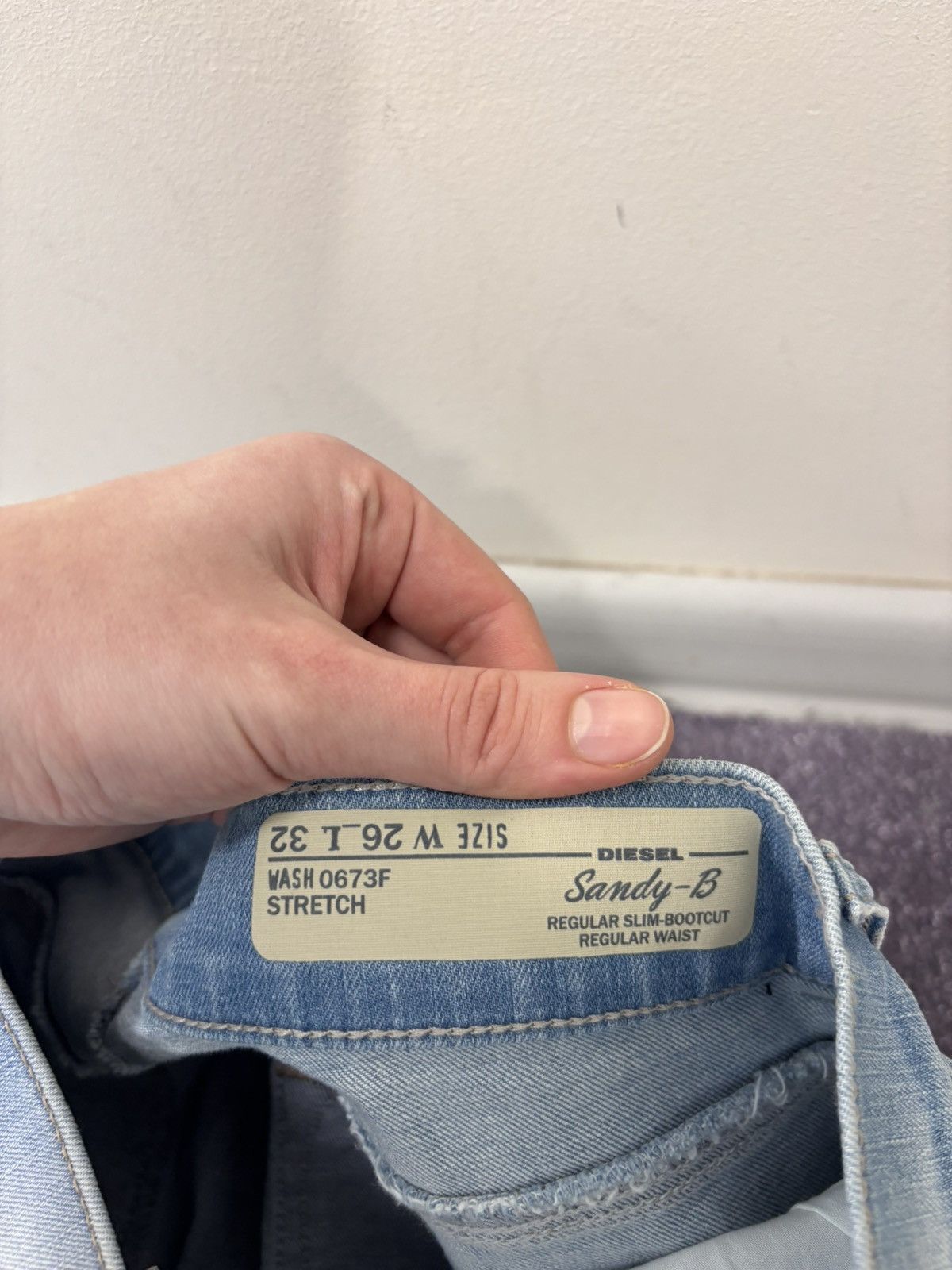 Diesel Diesel Sandy-B Women’s NWT Regular Slim Bootcut Jeans Size 26" / US 2 / IT 38 - 11 Thumbnail