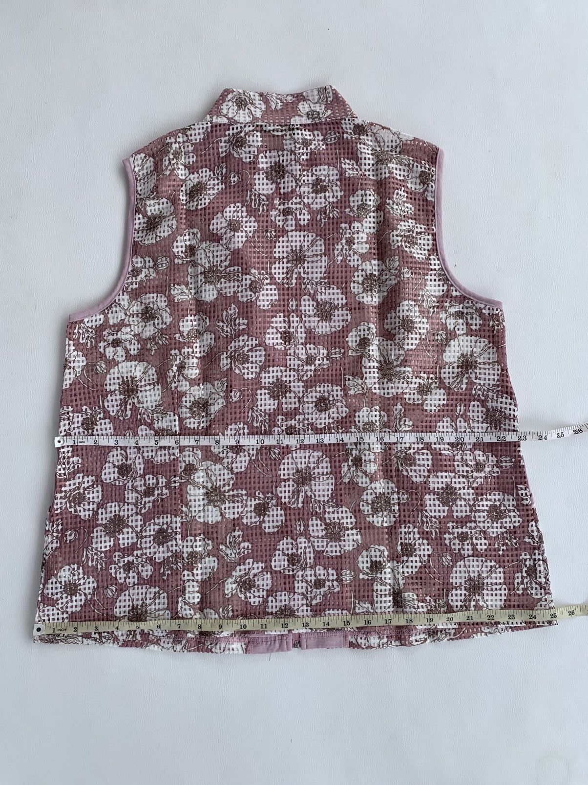 Japanese Brand Tamara Sakura Flower Zip Vest Transparent Japanese Style Size L / US 10 / IT 46 - 11 Thumbnail
