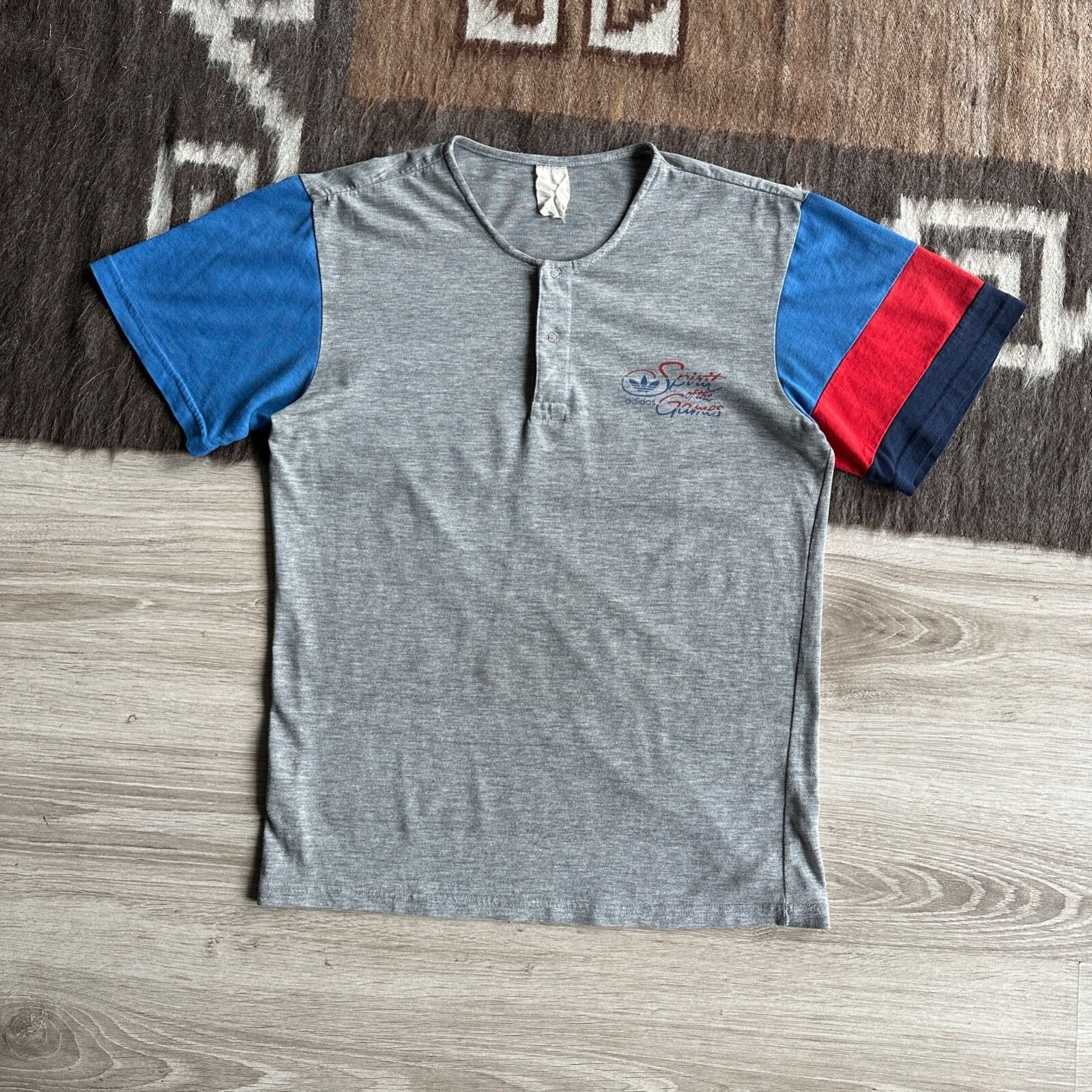 Adidas Adidas Originals Vintage Spirit of the Games T Shirt 9050AC Size US S / EU 44-46 / 1 - 1 Thumbnail
