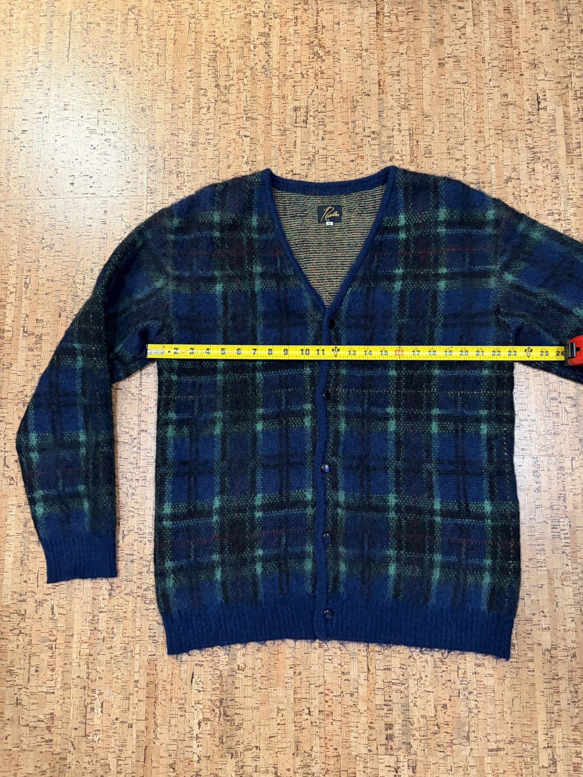 Needles Needles Mohair Cardigan in Navy plaid Size US L / EU 52-54 / 3 - 3 Thumbnail