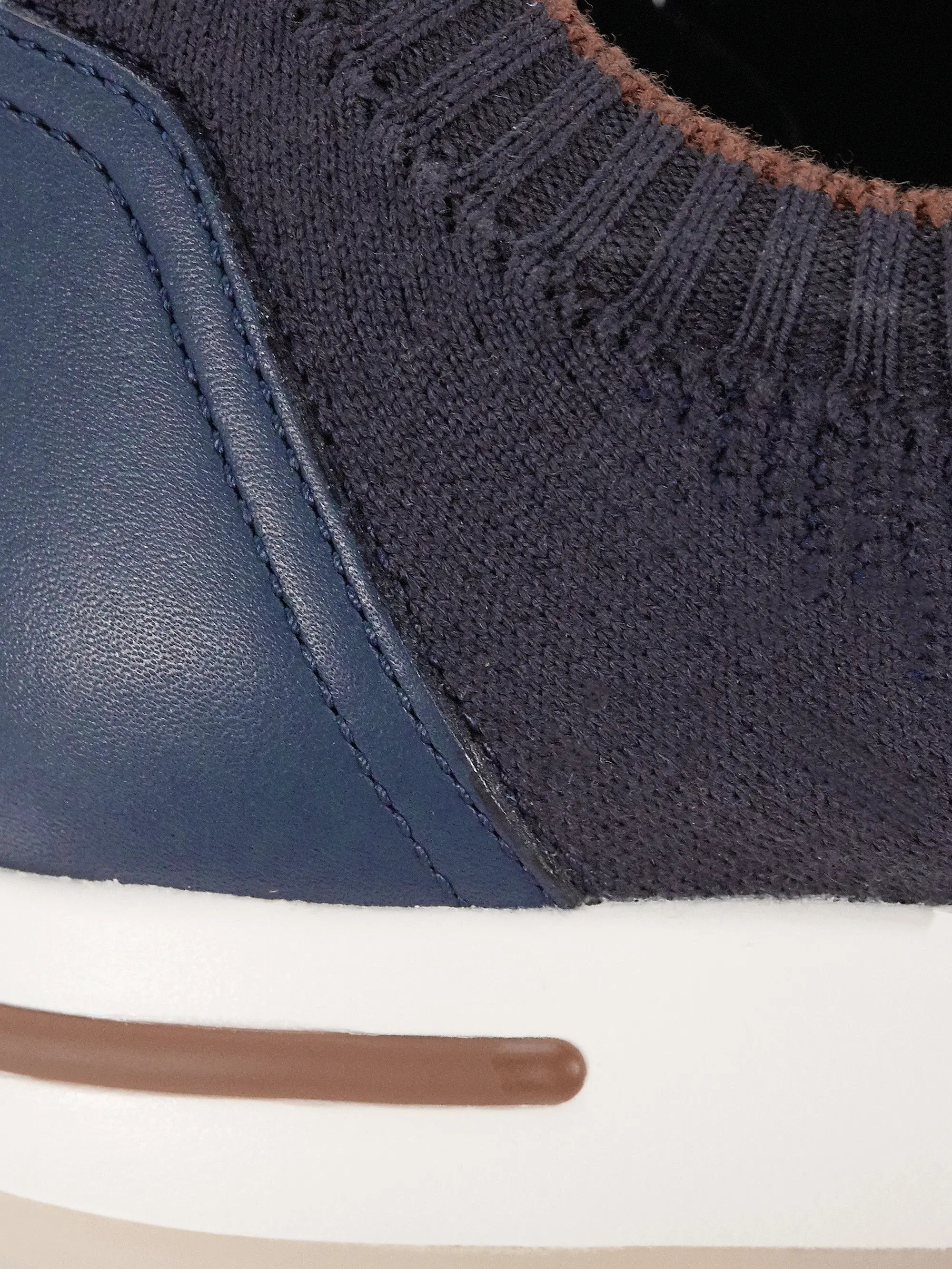 Loro Piana o1srvl11e0825 360 Flexy Active Wish Wool Knit Sneakers Navy Size US 9 / EU 42 - 6 Thumbnail