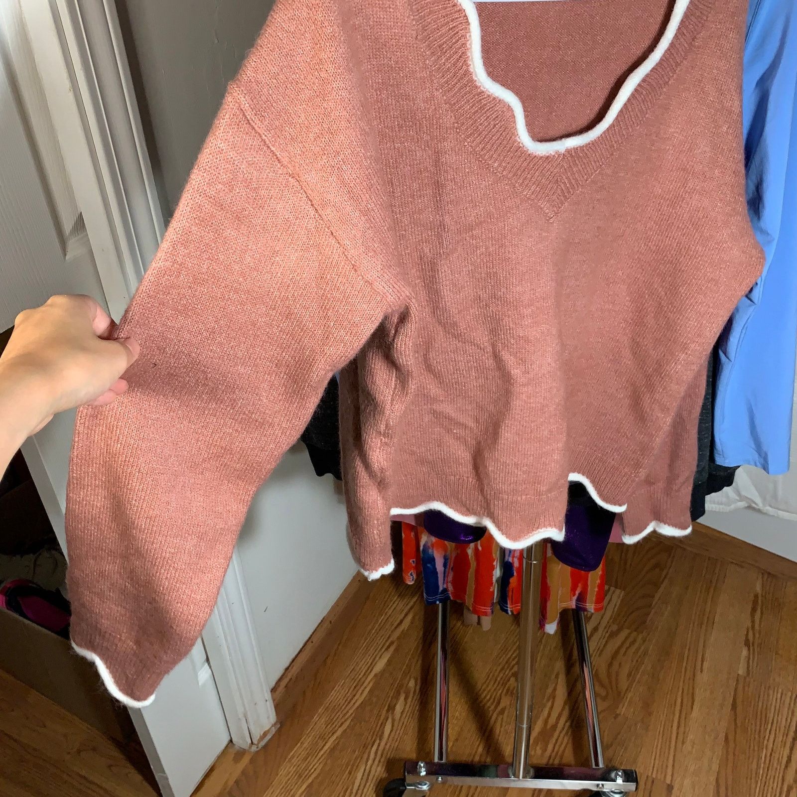 Other Cute Knit Orange Sweater Size XL Size XL / US 12-14 / IT 48-50 - 5 Thumbnail