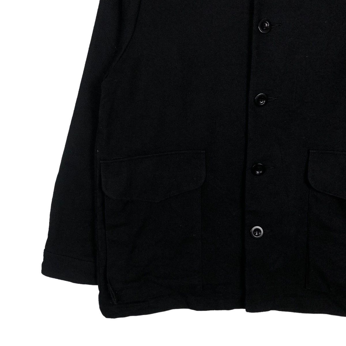 Issey Miyake 🔥Vintage Wool Button Jacket Bella Molnar 1984 Rich Black Size US M / EU 48-50 / 2 - 4 Thumbnail
