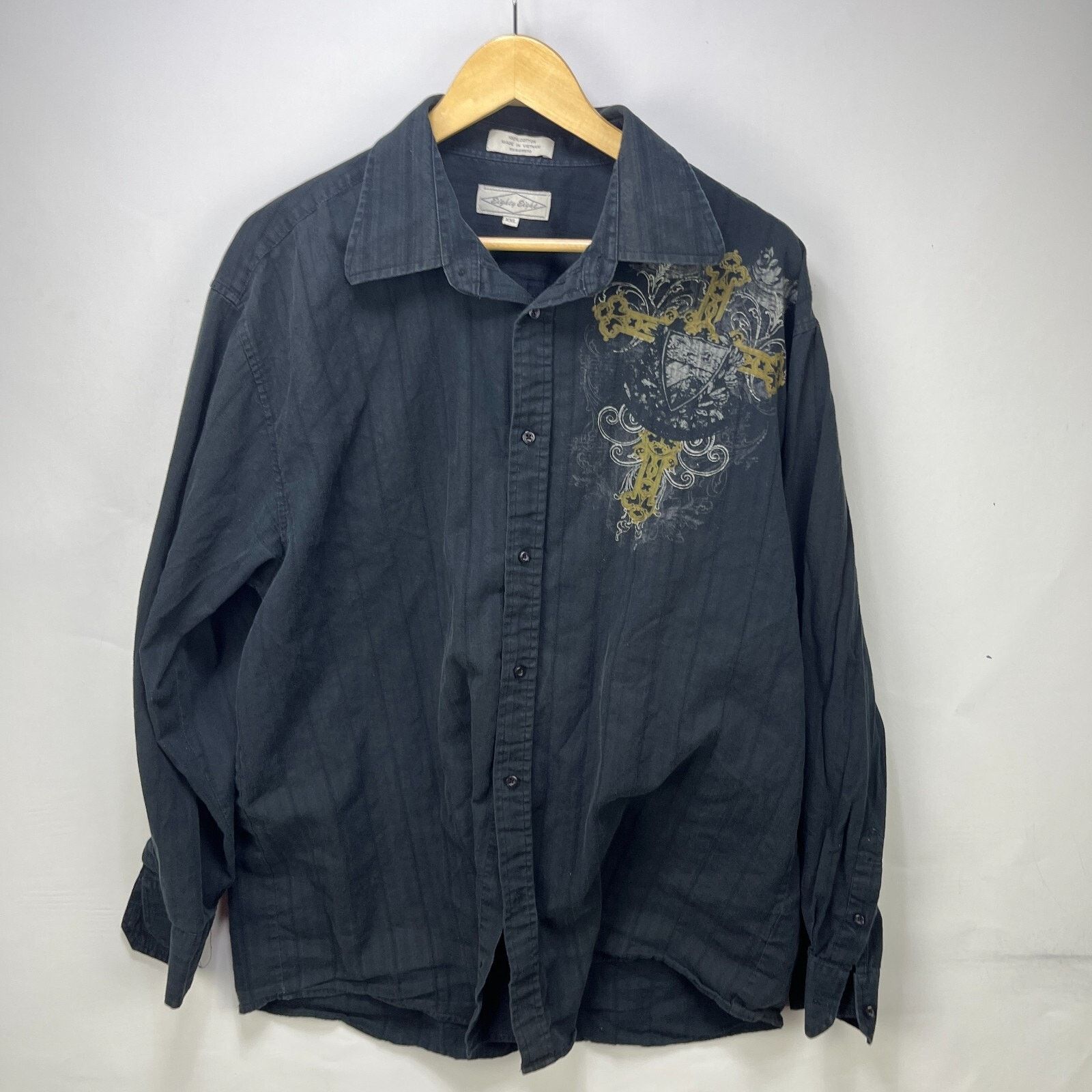 Vintage Vintage Cross MMA Y2K Affliction Jesse Pinkman Button-Up 2XL Size US XXL / EU 58 / 5 - 5 Thumbnail