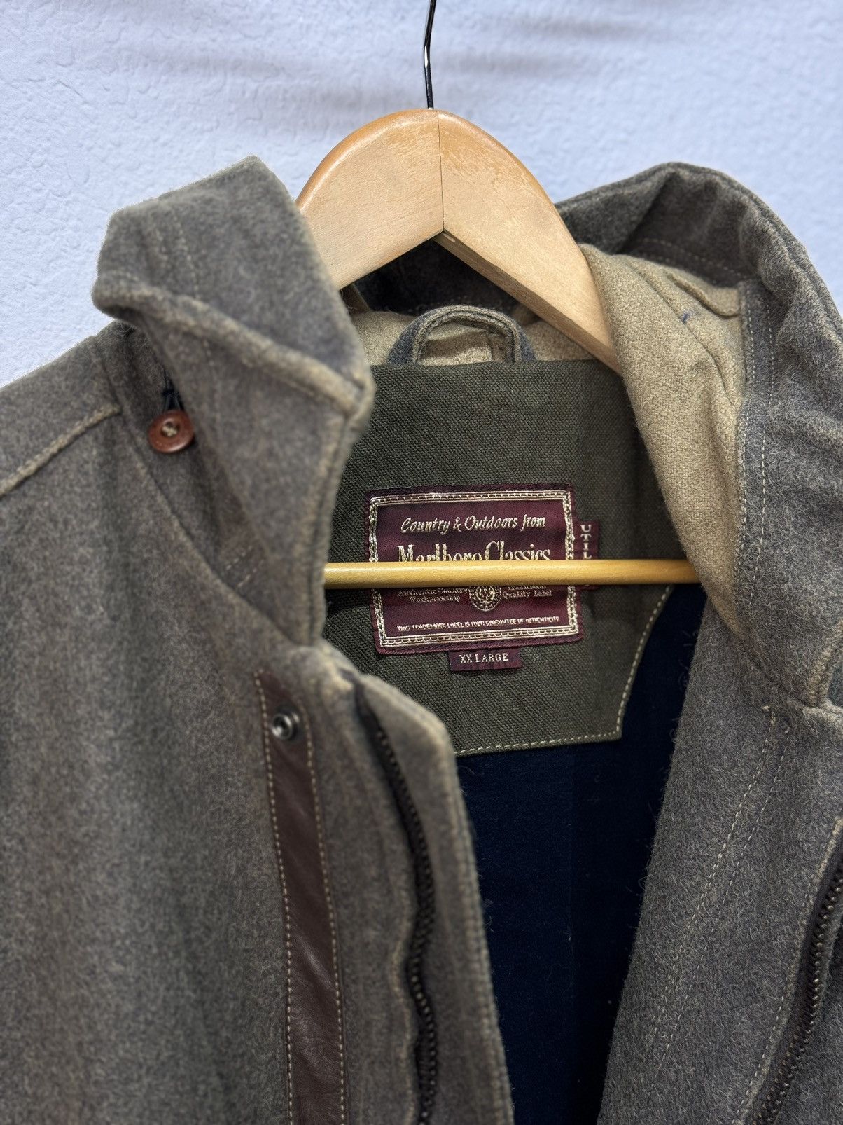 Marlboro Vintage Marlboro Classics Brown Jacket Made Italy Coat Size US XL / EU 56 / 4 - 12 Thumbnail