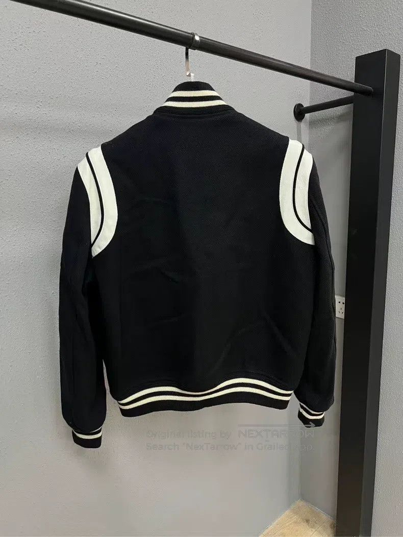 Saint Laurent Paris Saint Laurent Paris Black and White Patchwork Baseball Jac Size US M / EU 48-50 / 2 - 2 Thumbnail