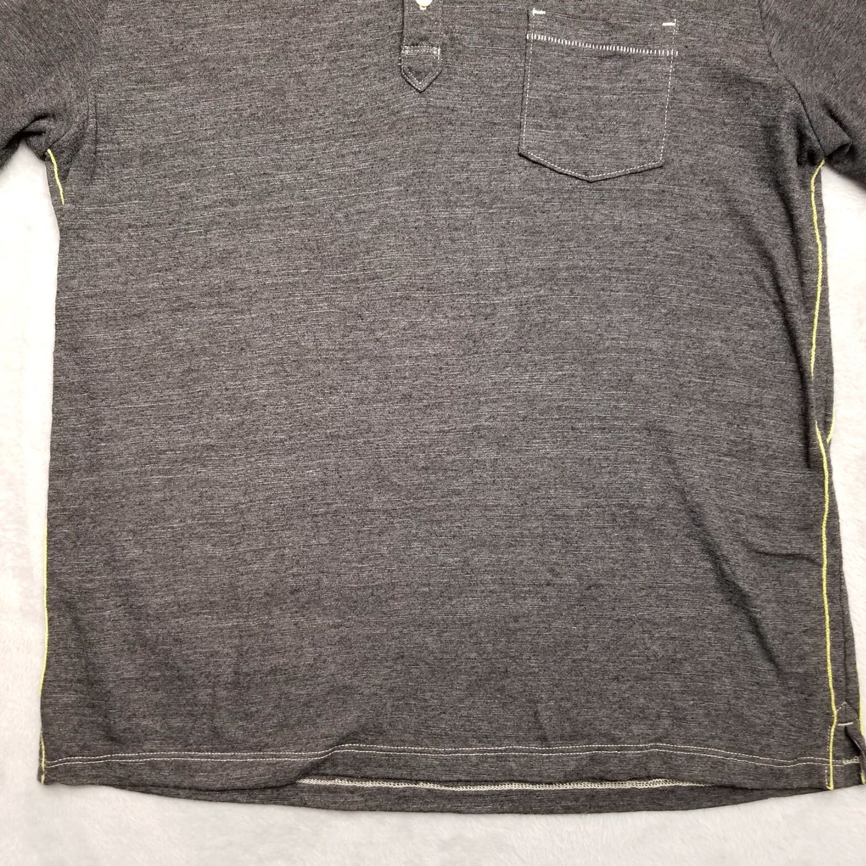 Tommy Bahama VINTAGE Tommy Bahama Polo Shirt Mens L Charcoal Polyester Cotton Blend Golf Shirt Size US L / EU 52-54 / 3 - 3 Thumbnail