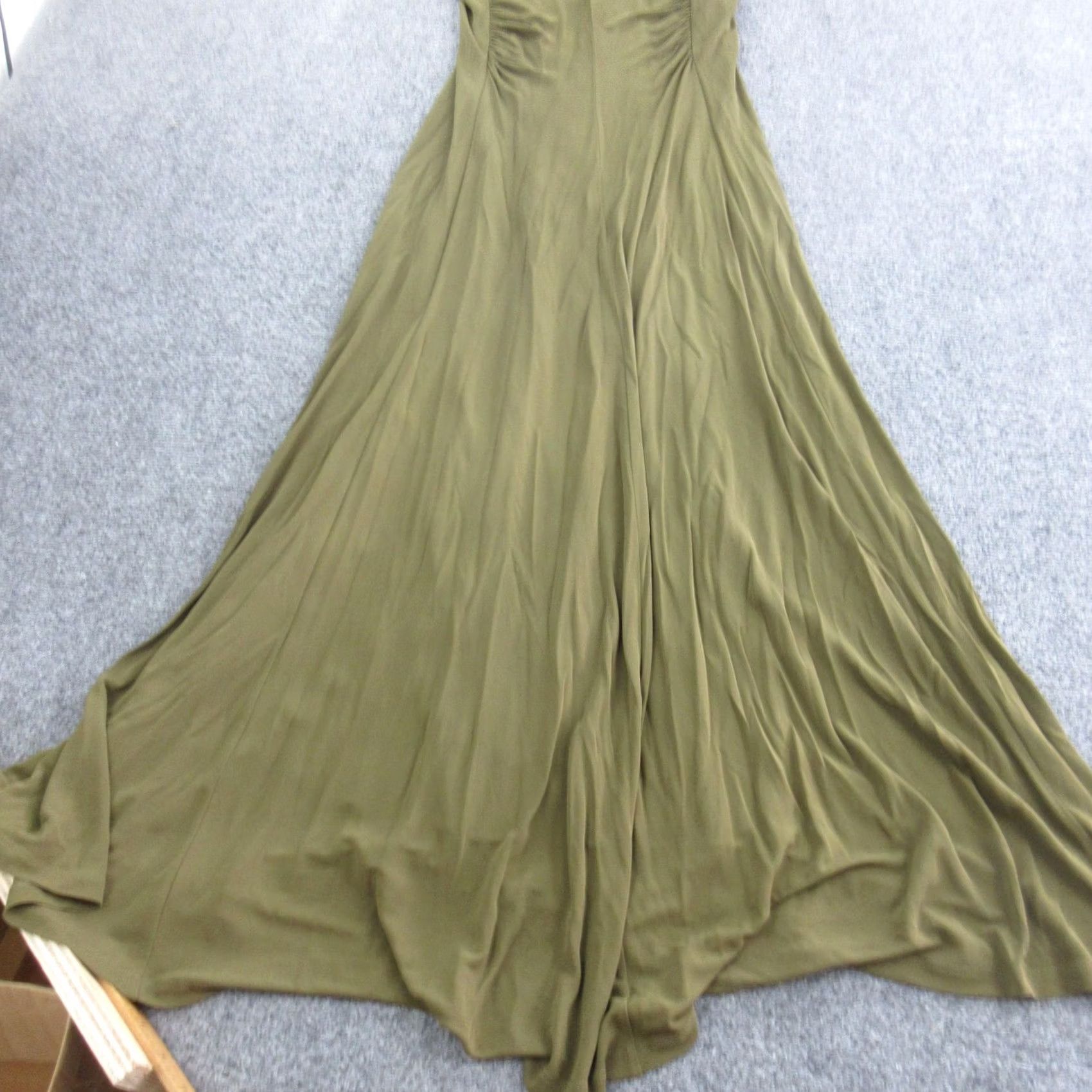 La Ligne La Ligne Dress Womens M Green Jersey Ruched Short Sleeve A Line Maxi Formal Size M / US 6-8 / IT 42-44 - 2 Thumbnail