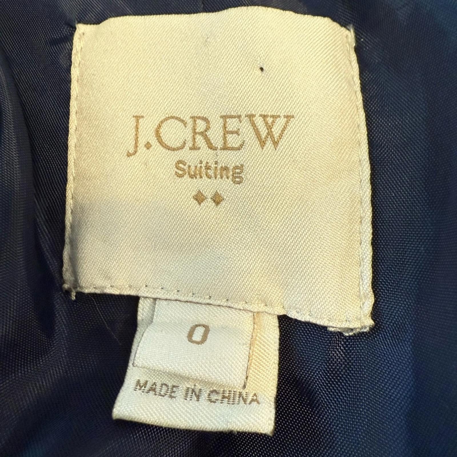 Other J. Crew Factory navy blue blazer preppy lined pockets SZ 0 Size XS / US 0-2 / IT 36-38 - 6 Thumbnail