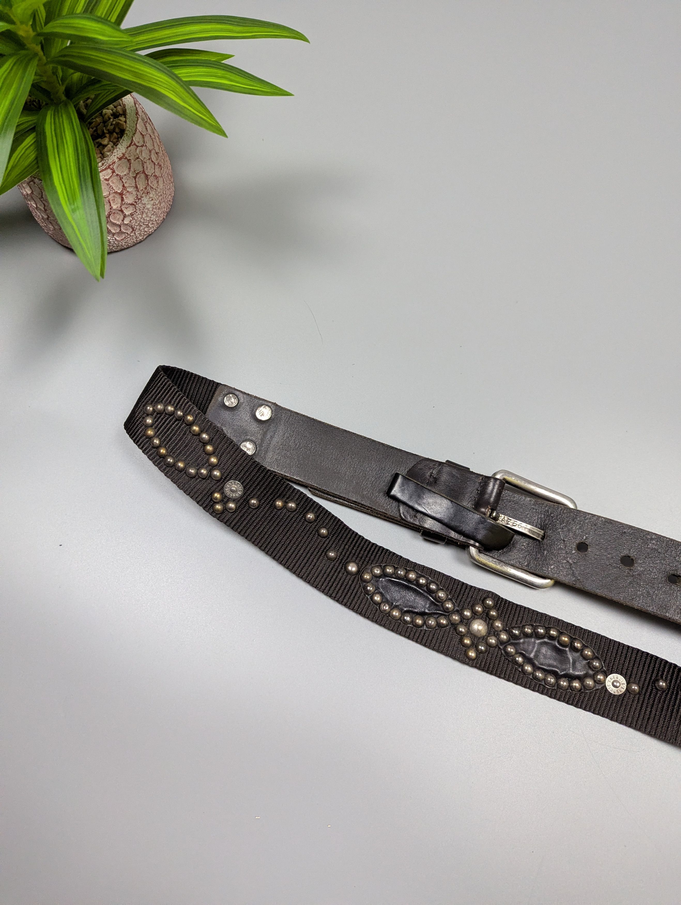 Energie Vintage Rare 90s Energie by Miss Sixty Studded Belt Size 36 - 11 Thumbnail
