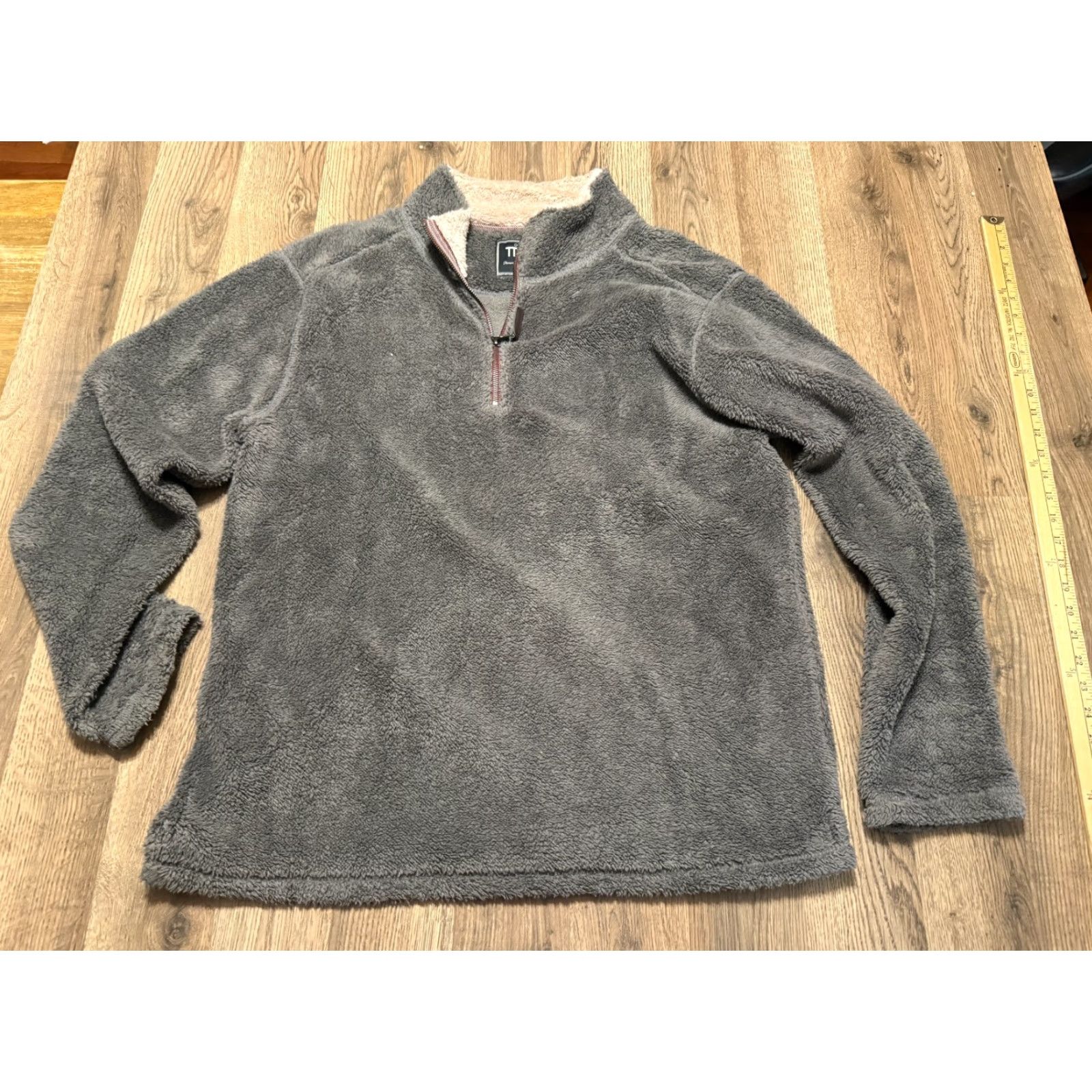 Vintage Trinity Sweater, Men’s XL, Gray, Sherpa, Pullover, 1/4 Zip Up, Knit, Long Sleeve, Regular Fit, Casual, Wool? Size US XL / EU 56 / 4 - 2 Thumbnail