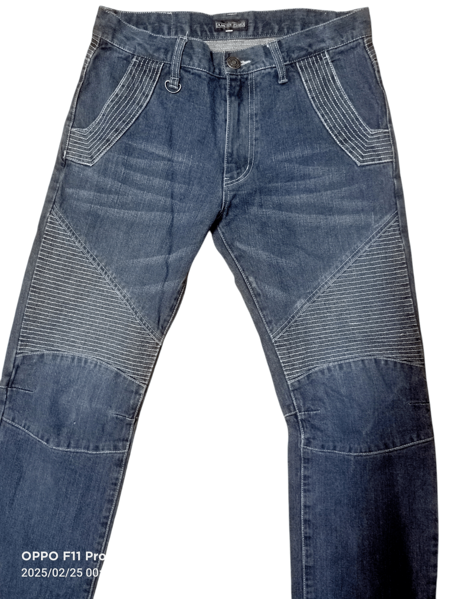 Japanese Brand × Vintage Amore Puro Denim bike Pants heavyDuty Denim Size US 32 / EU 48 - 12 Thumbnail