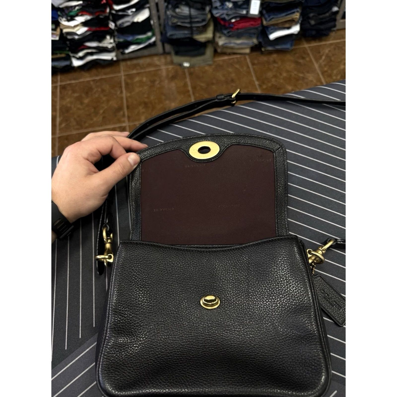 Coach Coach Cassie Crossbody Leather Bag Luxury Rare Black Woman OS Size ONE SIZE - 4 Thumbnail
