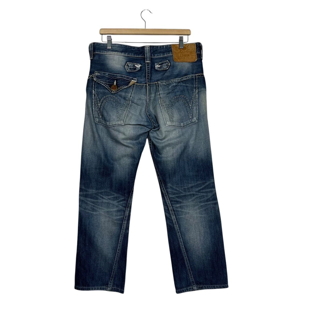 Edwin Vintage Edwin Blue Trip Denim Jeans Size US 34 / EU 50 - 7 Thumbnail
