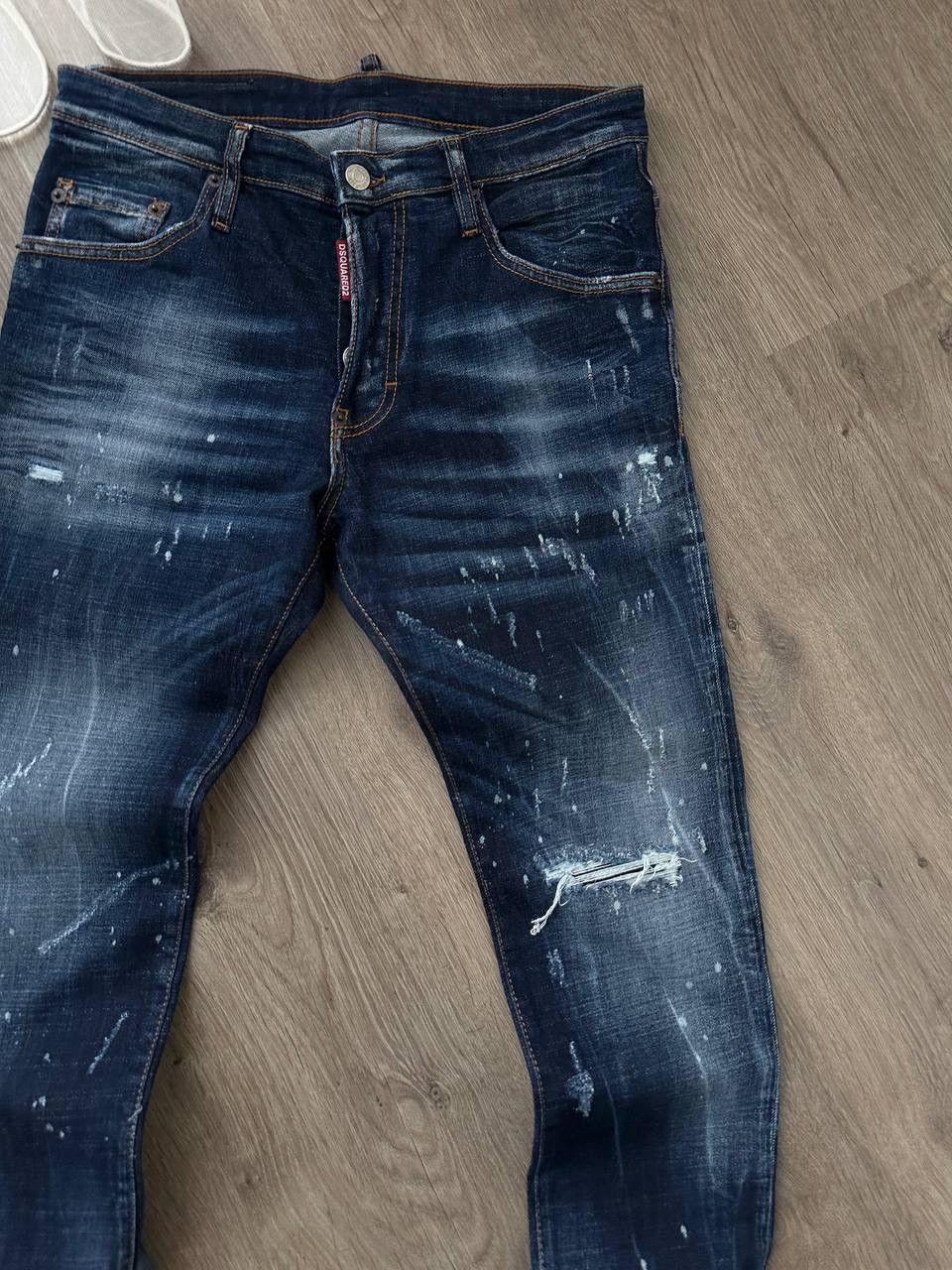 Dsquared2 × Vintage Vintage Disquared2 Denim Big Logo Pants Size US 32 / EU 48 - 16 Thumbnail