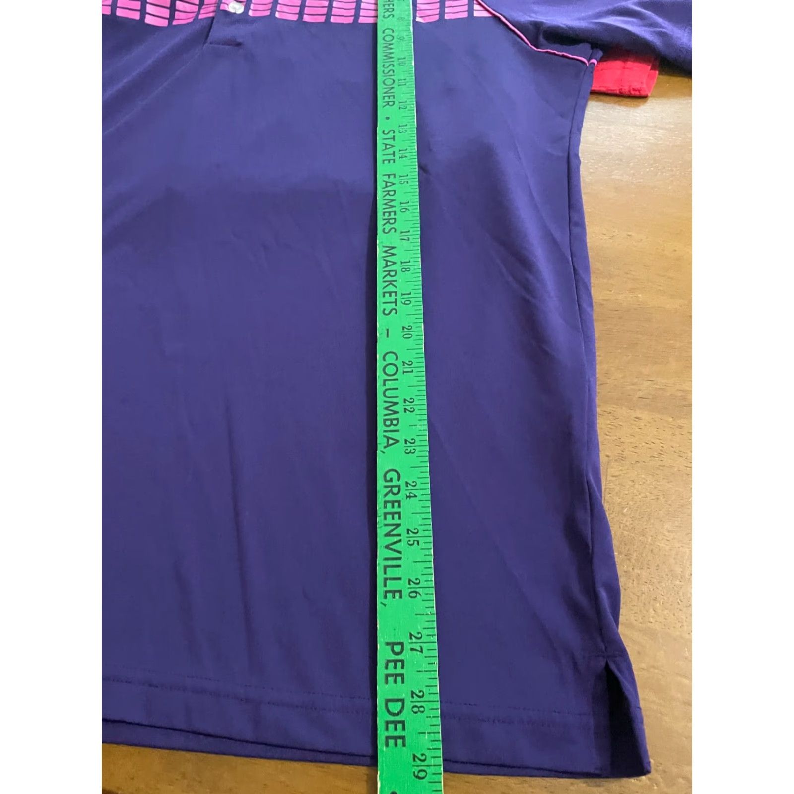 Adidas Adidas Adizero Polo Shirt Mens Large Golf Striped Purple Size US L / EU 52-54 / 3 - 6 Thumbnail