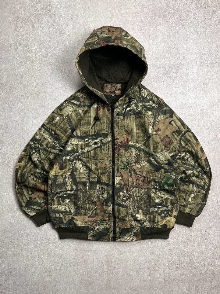Vintage Realtree 3D Camo Boxy Zip Active Jacket L